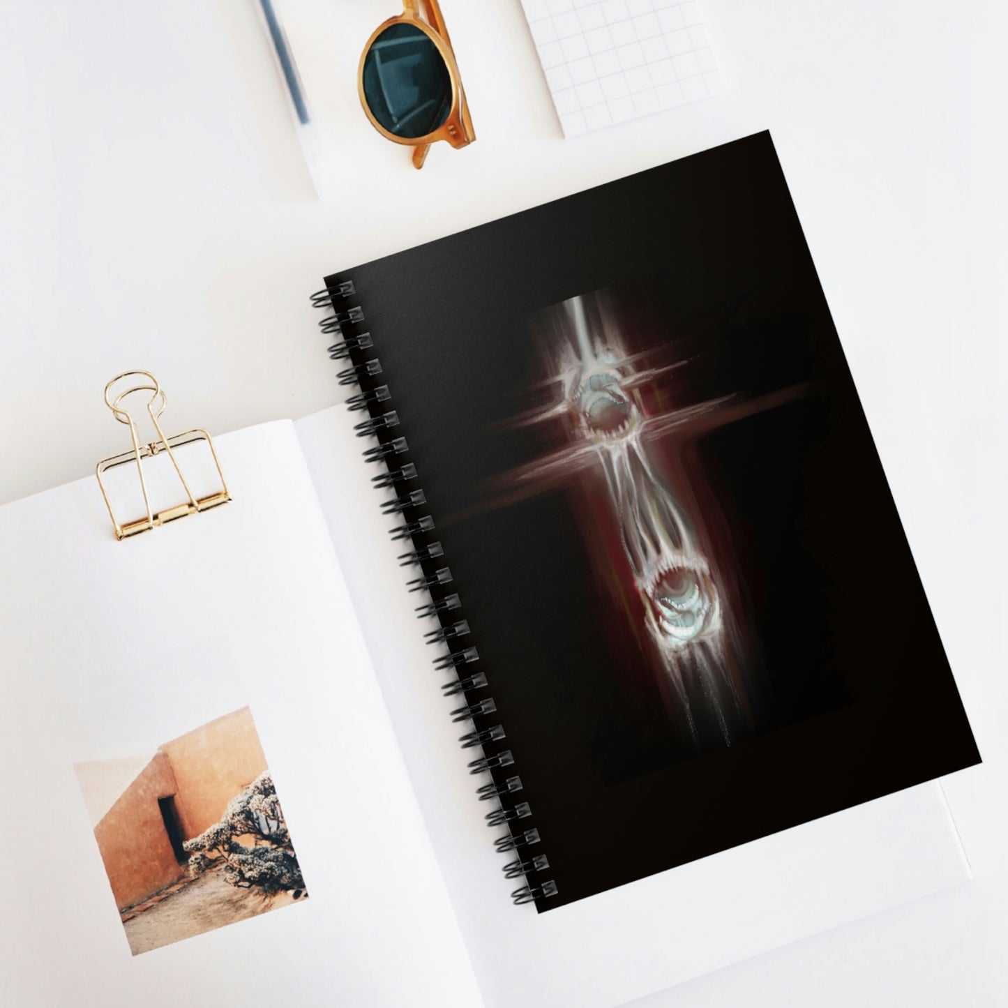 Torment in the Void Original Artwork Spiral Notebook - Ruled Line