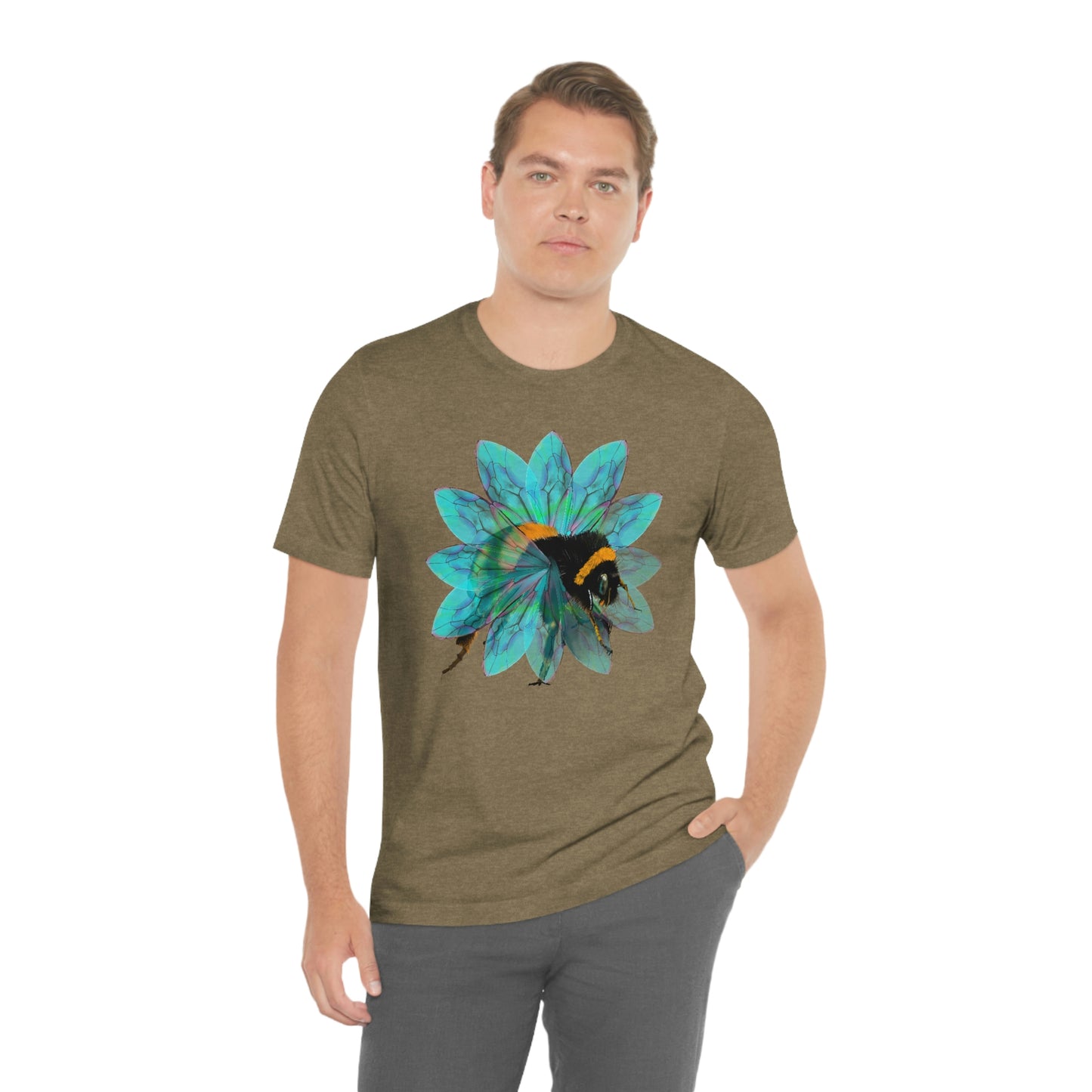 Bee in the Flower Unisex Jersey Short Sleeve Tee