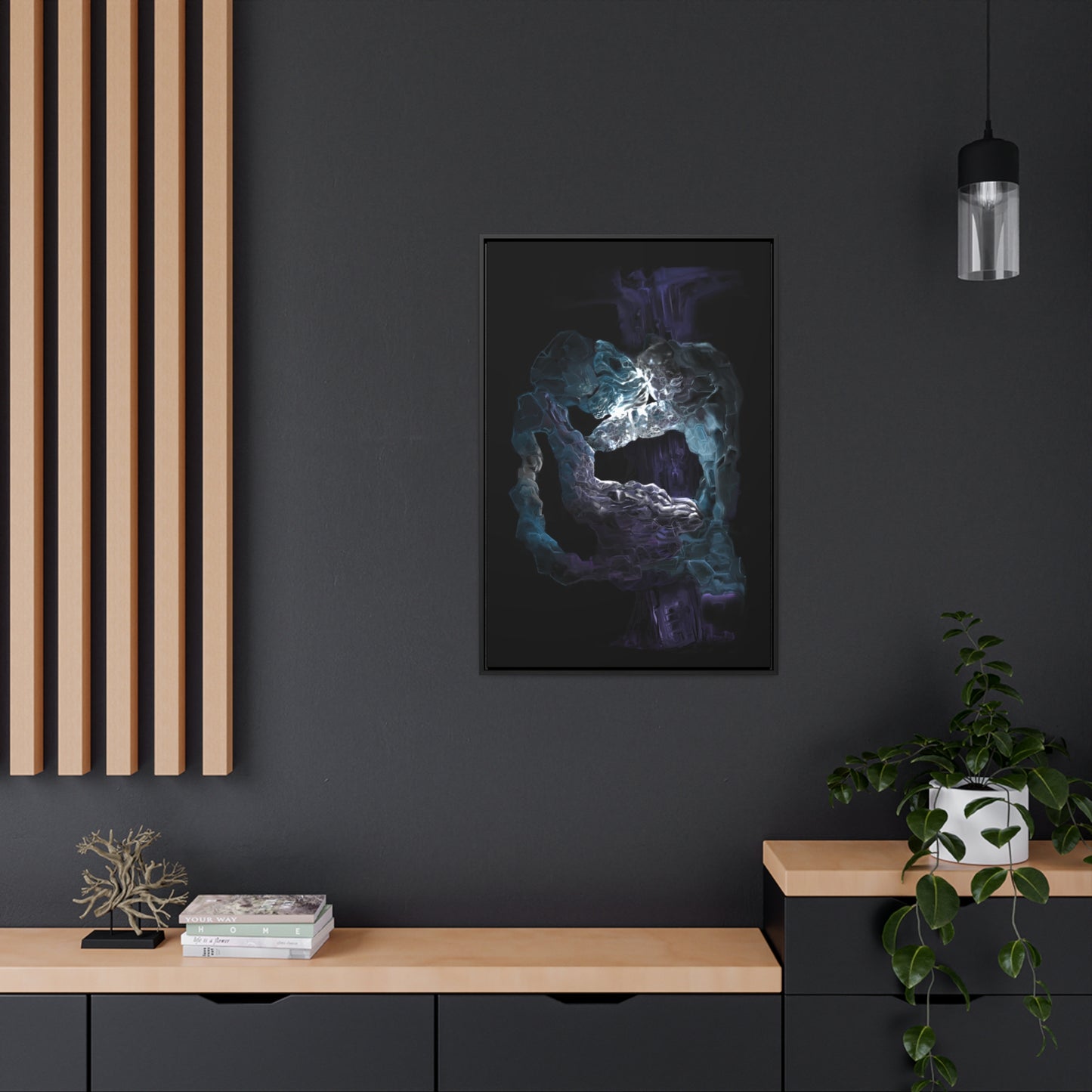 Anomalous Presence Gallery Canvas Wrap in Vertical Frame