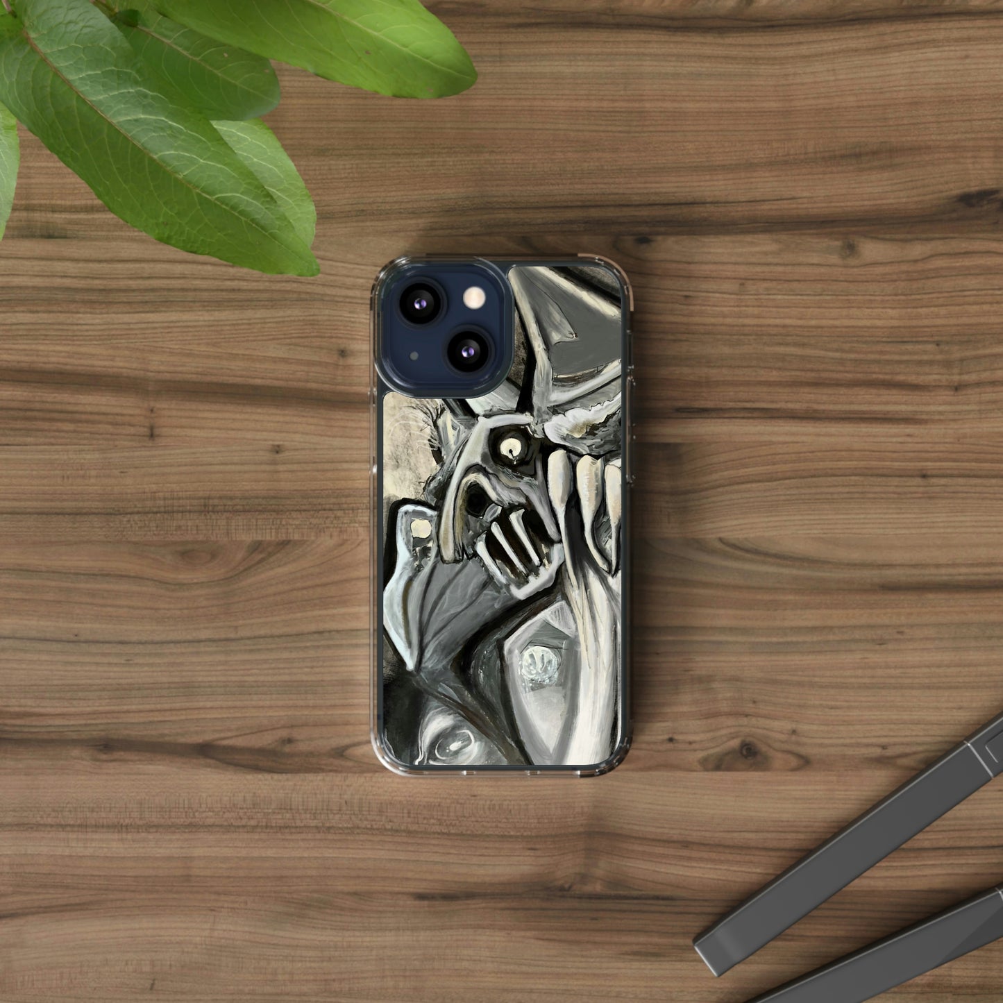 Terrified Clear Phone Case Case for iphone and Samsung