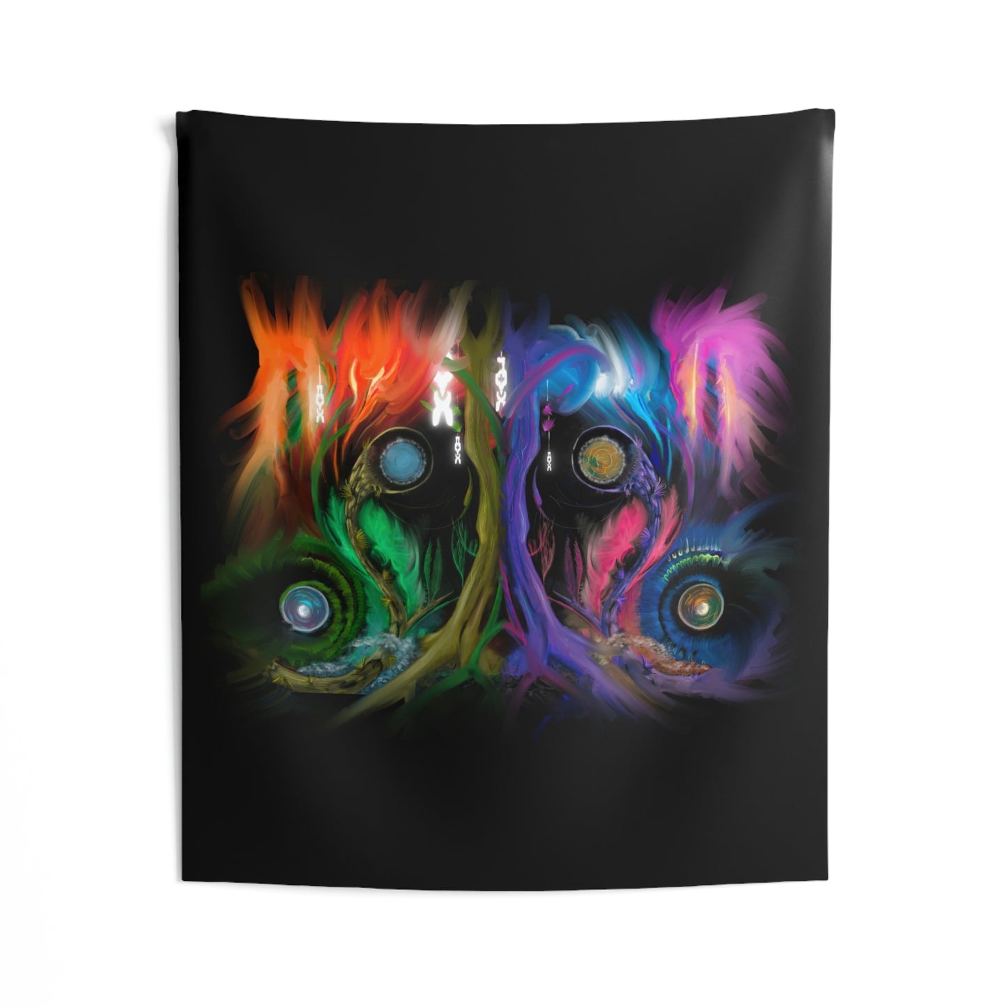 Deep In the Forest of Illusions, Original Artwork Indoor Wall Tapestry