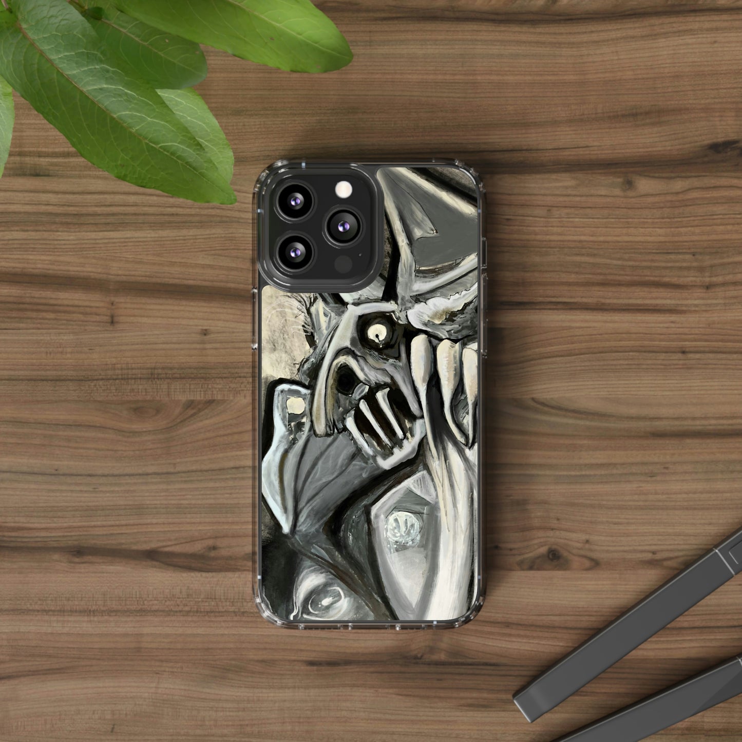 Terrified Clear Phone Case Case for iphone and Samsung