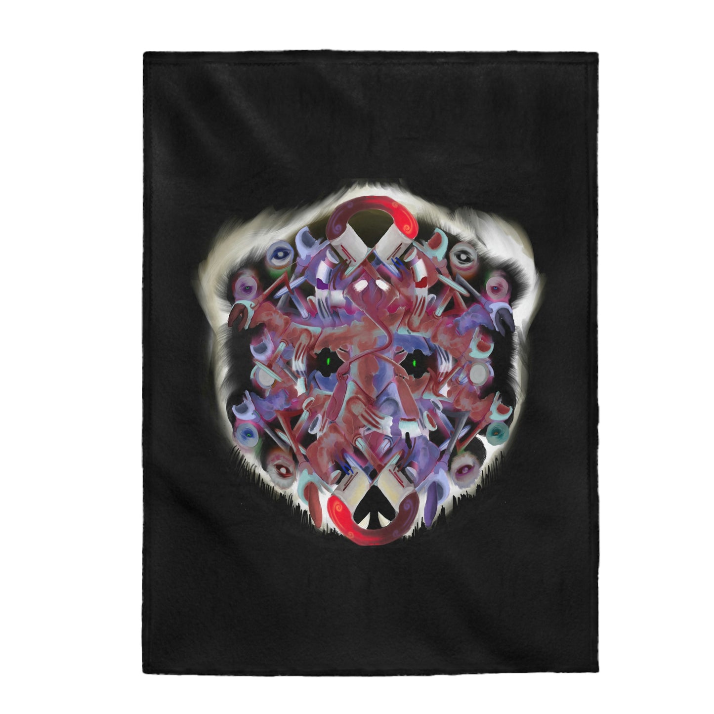 Interfaces Velveteen Plush Blanket
