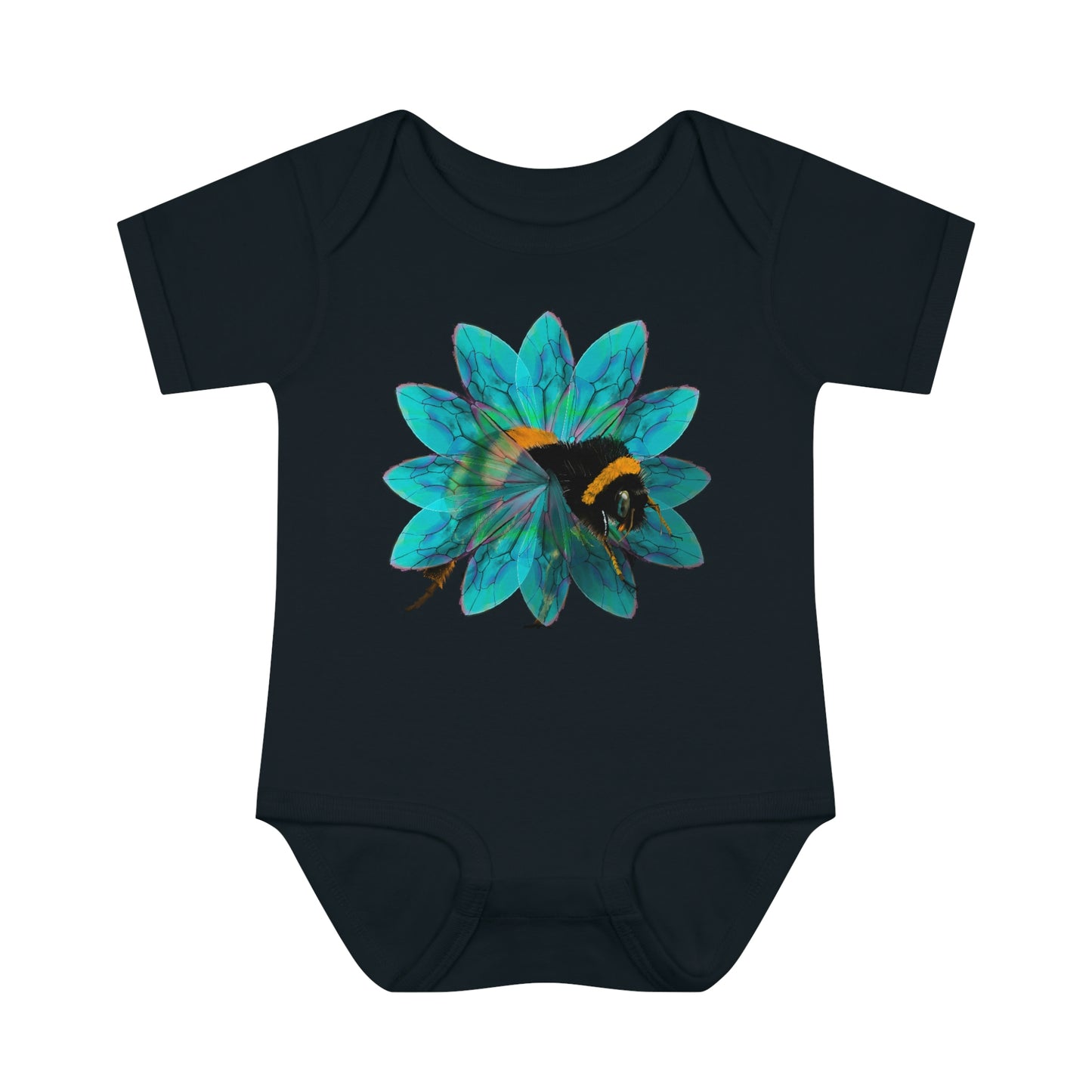 Bee in the Flower Infant Baby Rib Bodysuit