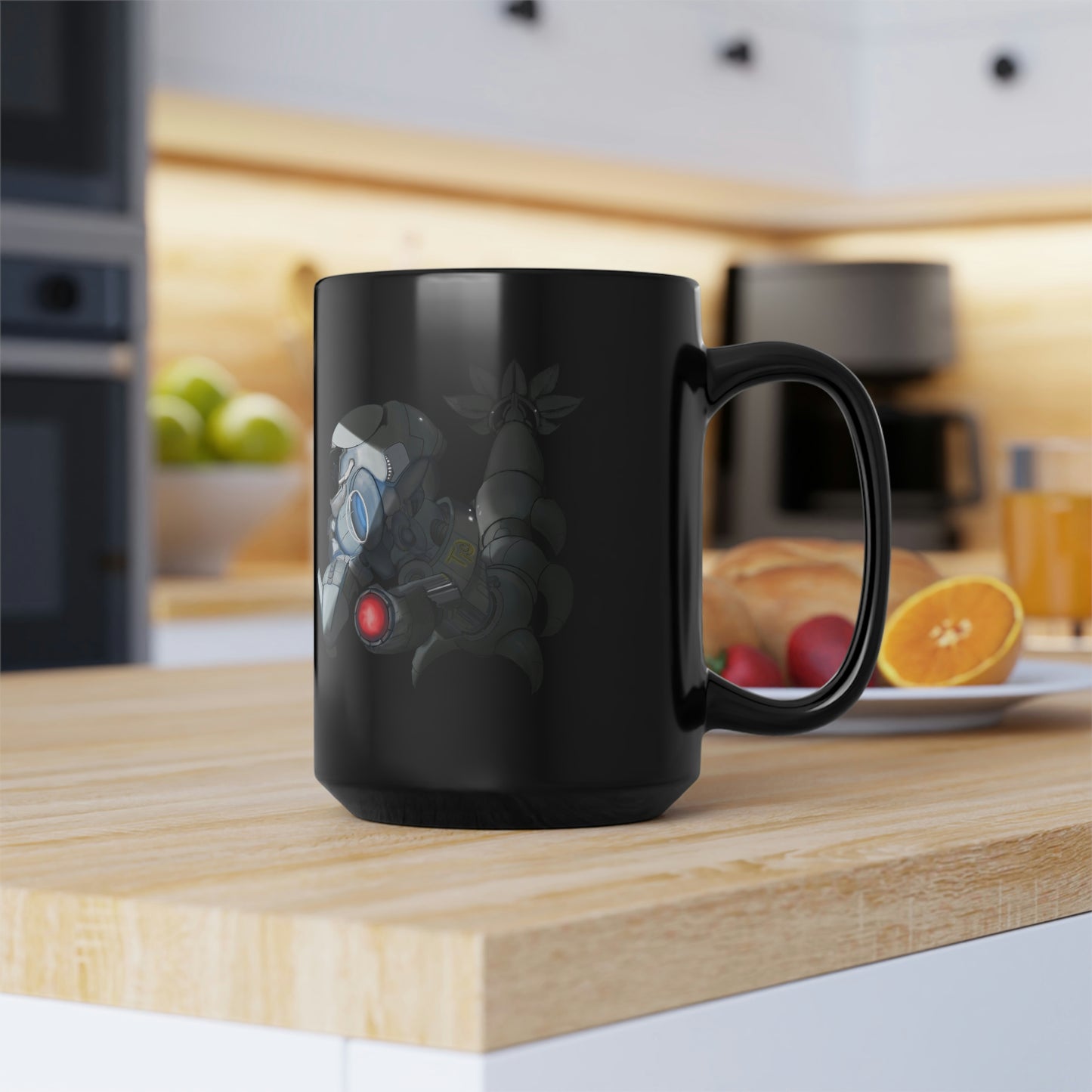 Aquanaut Black Mug, 15oz