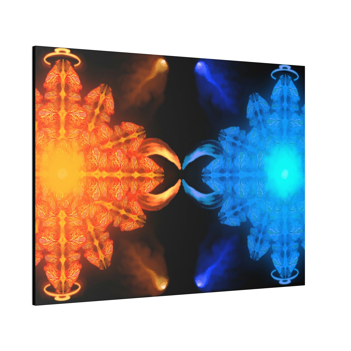 Fire & Ice on Stretched Canvas