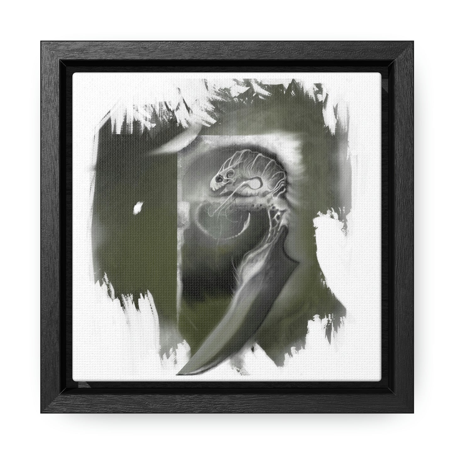 Critter #1 Gallery Canvas Wrap with Square Frame