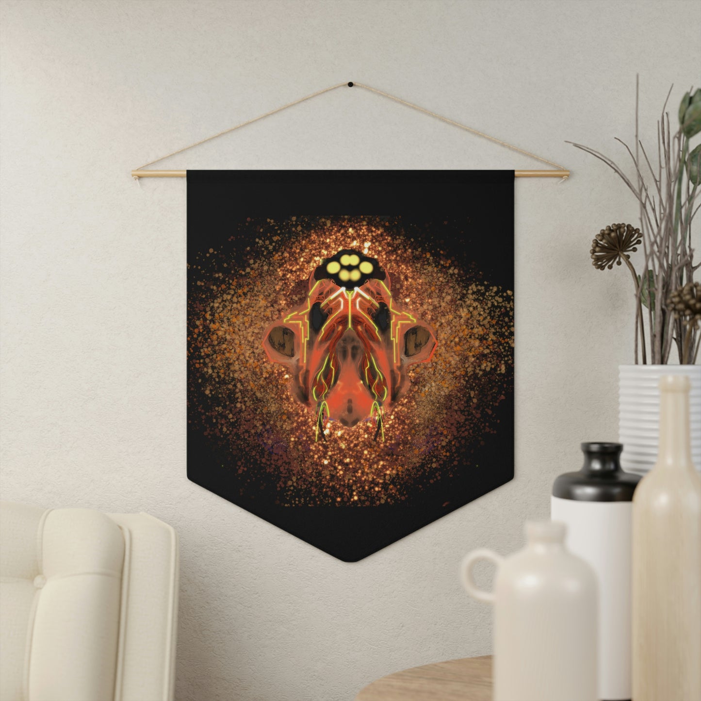 Fused Pennant Wall Hanging