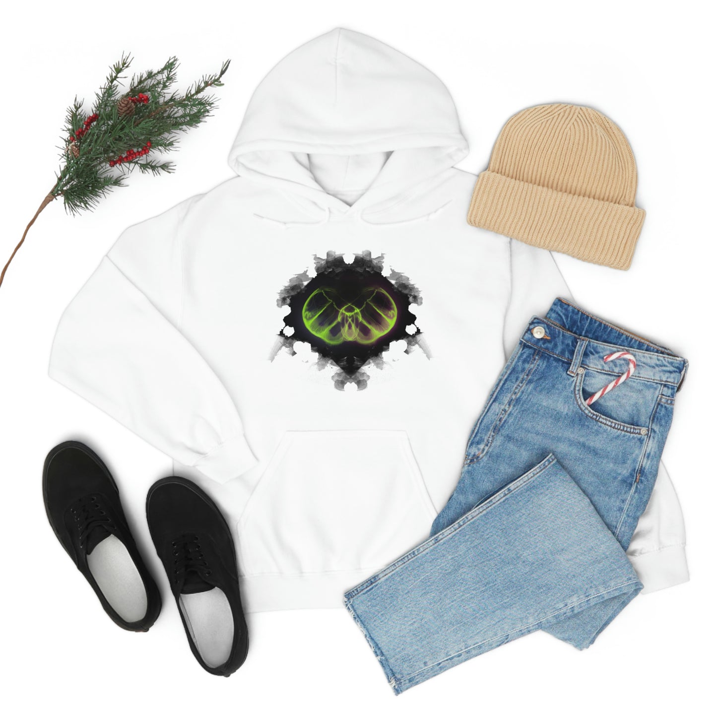 Phantasm Moth Unisex Heavy Blend Hooded Sweatshirt