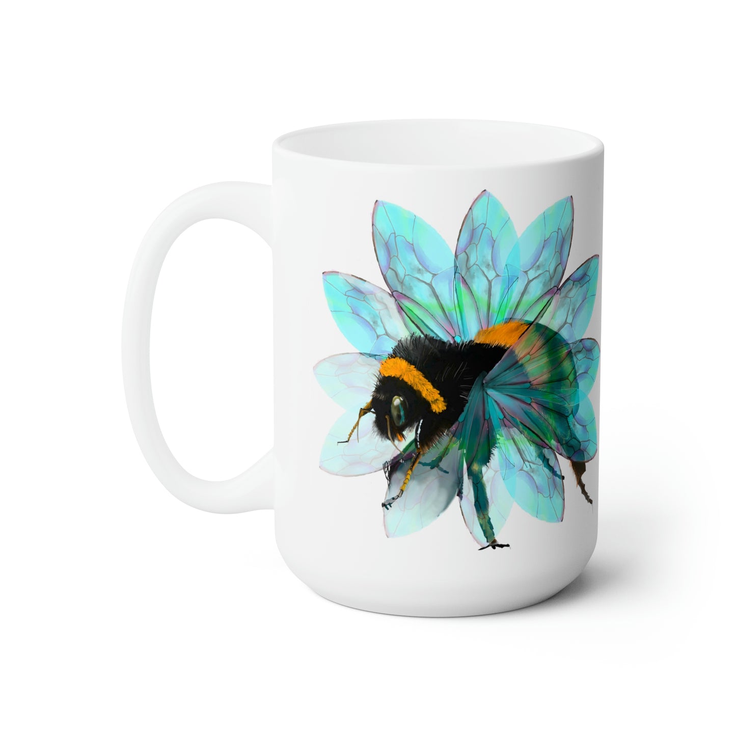 Bee in the Flower Ceramic Mug 15oz