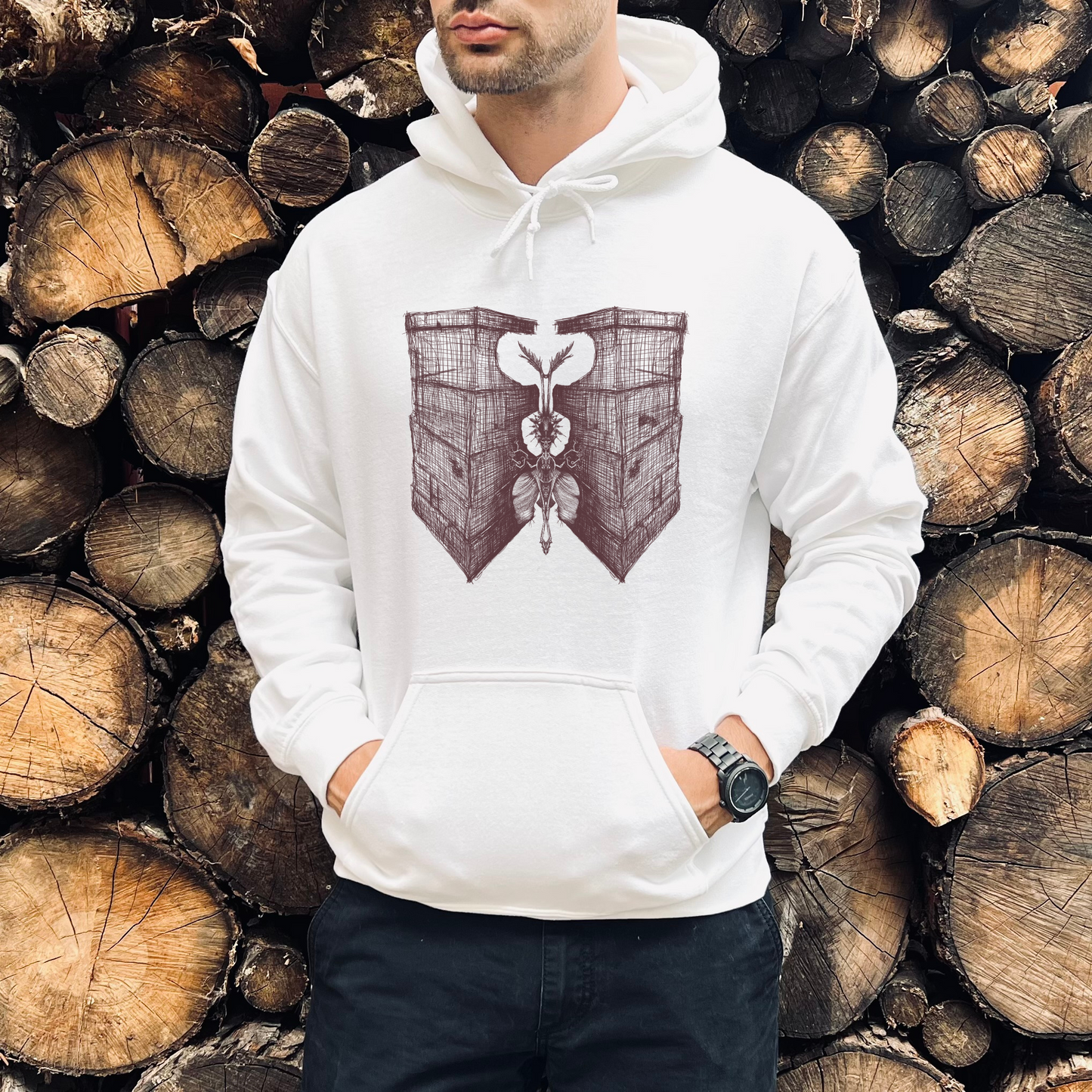 Heavy Wings Unisex Heavy Blend™ Hooded Sweatshirt
