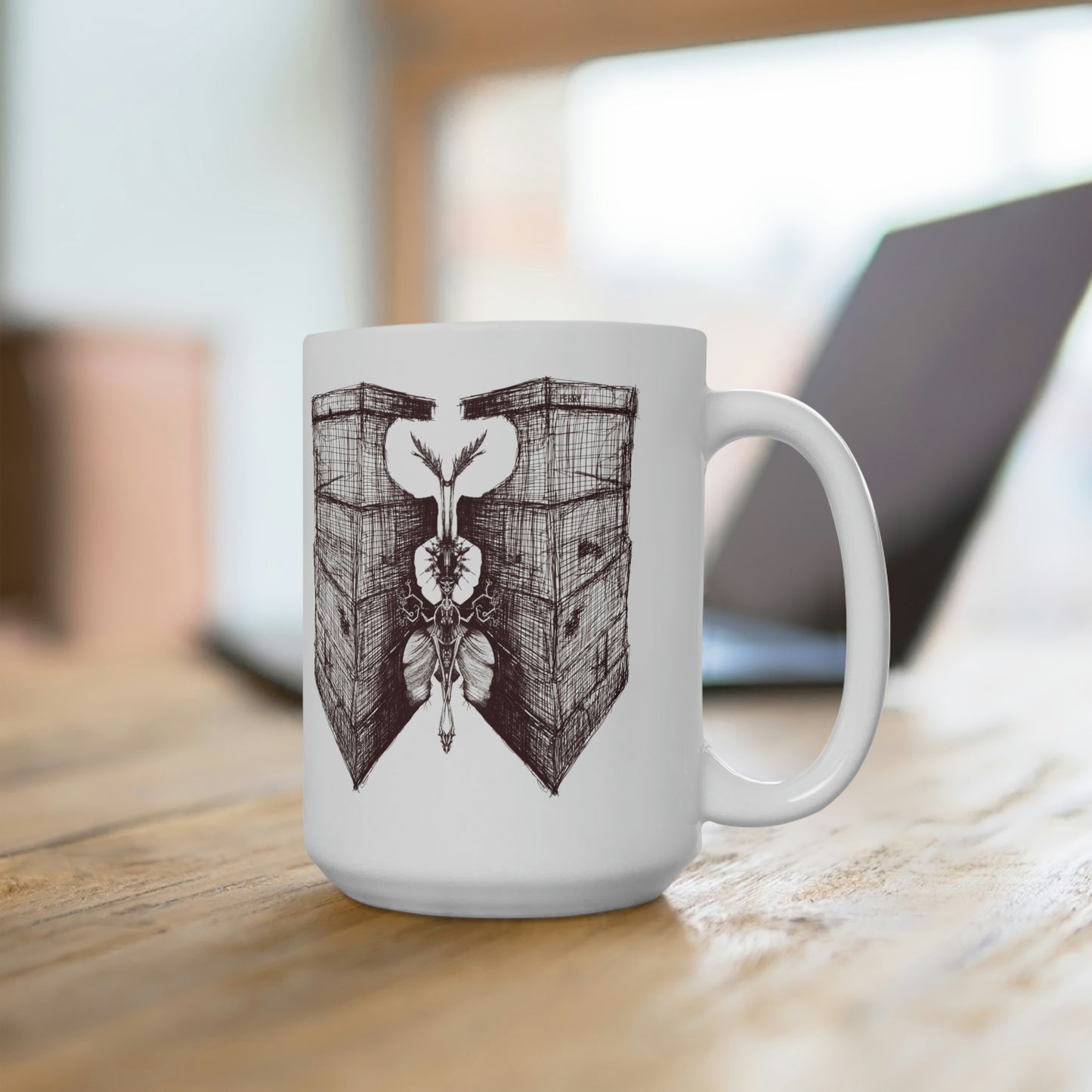 Heavy Wings Ceramic Mug 15oz