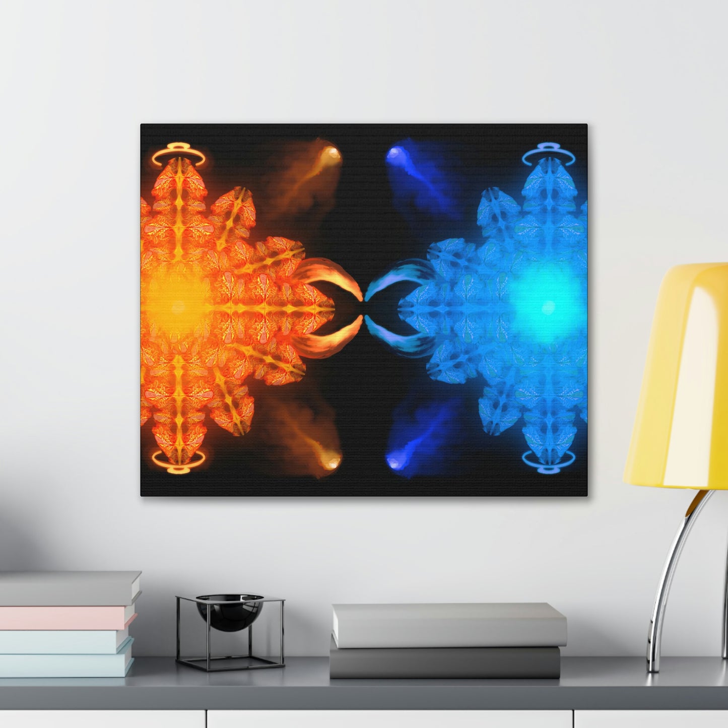 Fire & Ice on Stretched Canvas