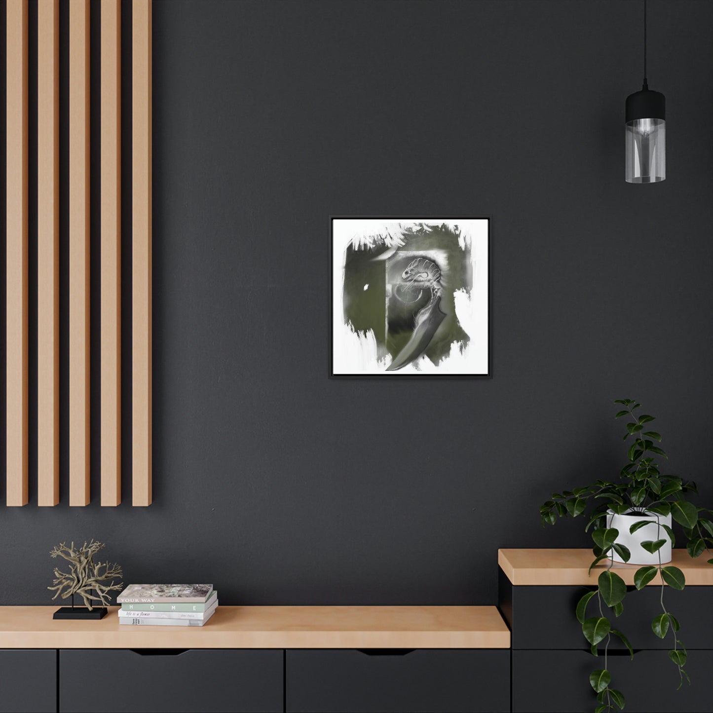 Critter #1 Gallery Canvas Wrap with Square Frame