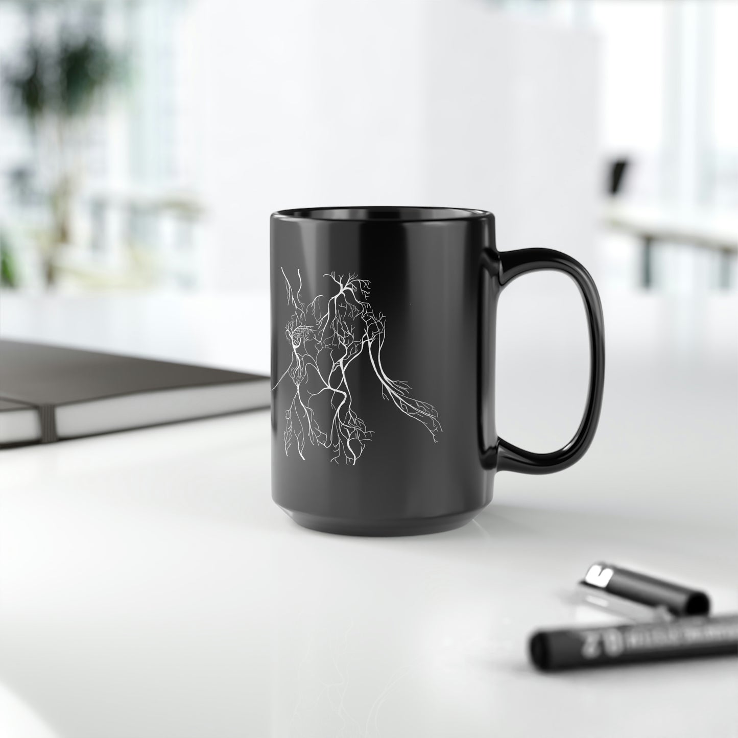 I Am Light Black Mug 15oz