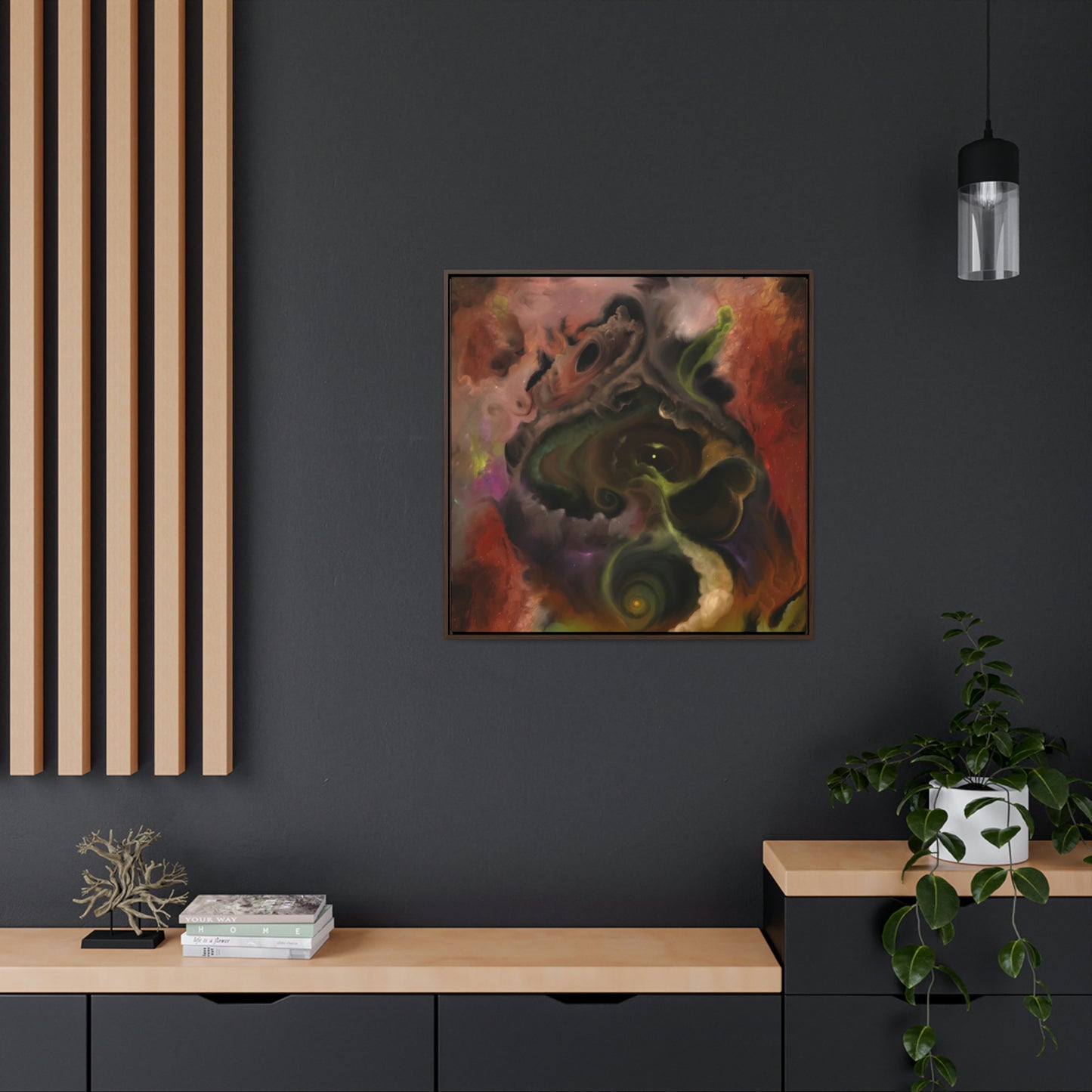 Nebula Fantastic Gallery Canvas Wrap, Square Frame
