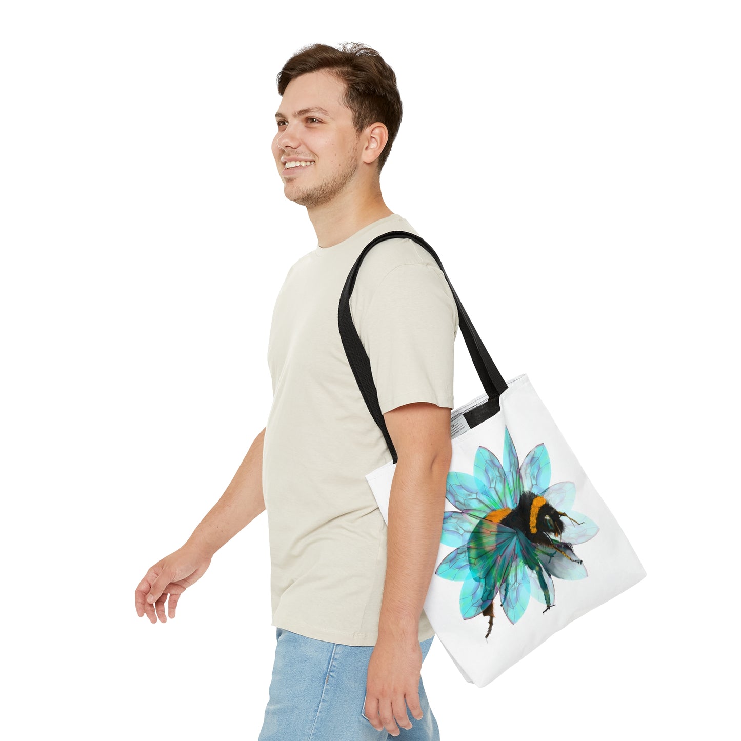 Bee In The Flower Tote Bag
