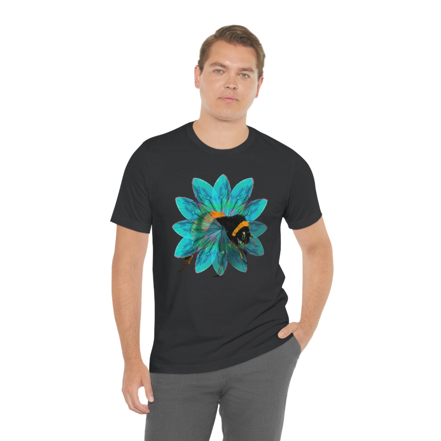 Bee in the Flower Unisex Jersey Short Sleeve Tee