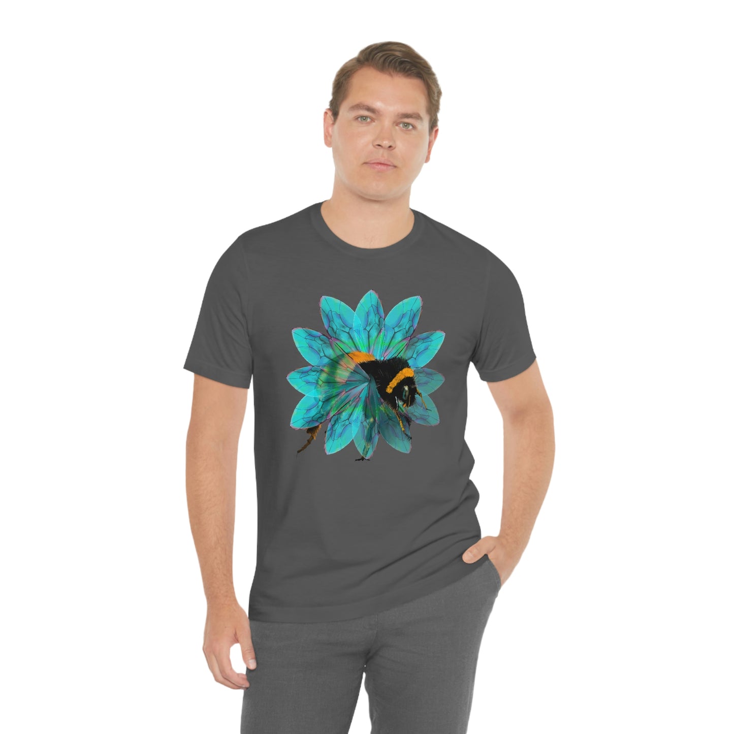Bee in the Flower Unisex Jersey Short Sleeve Tee