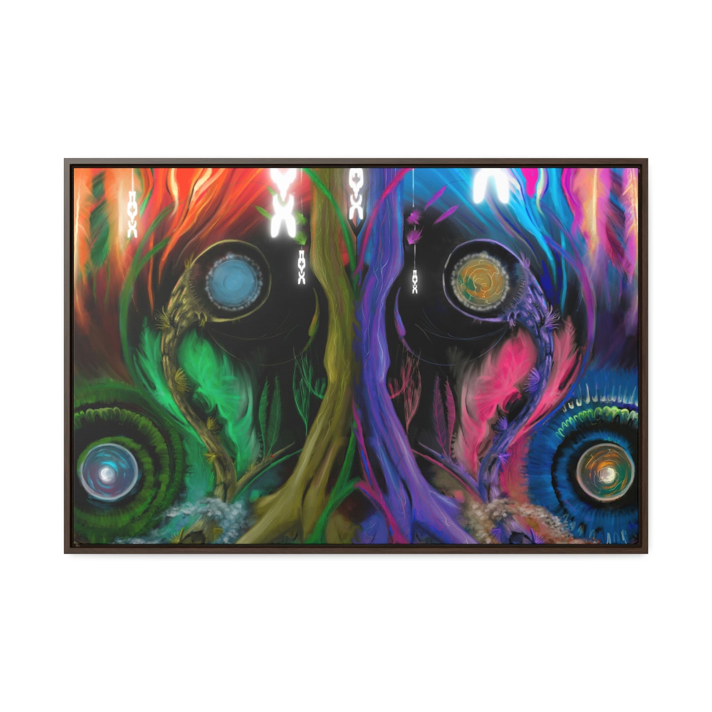 Deep in the Forest of Illusions Gallery Canvas Framed Print
