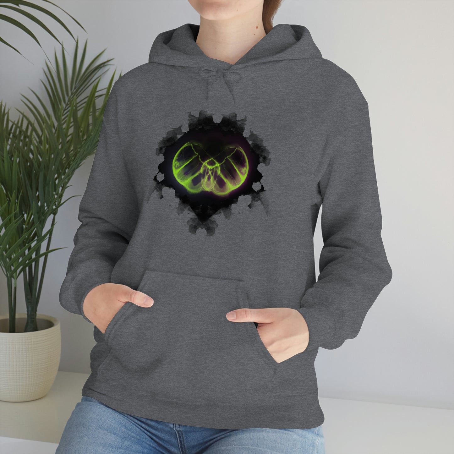 Phantasm Moth Unisex Heavy Blend Hooded Sweatshirt