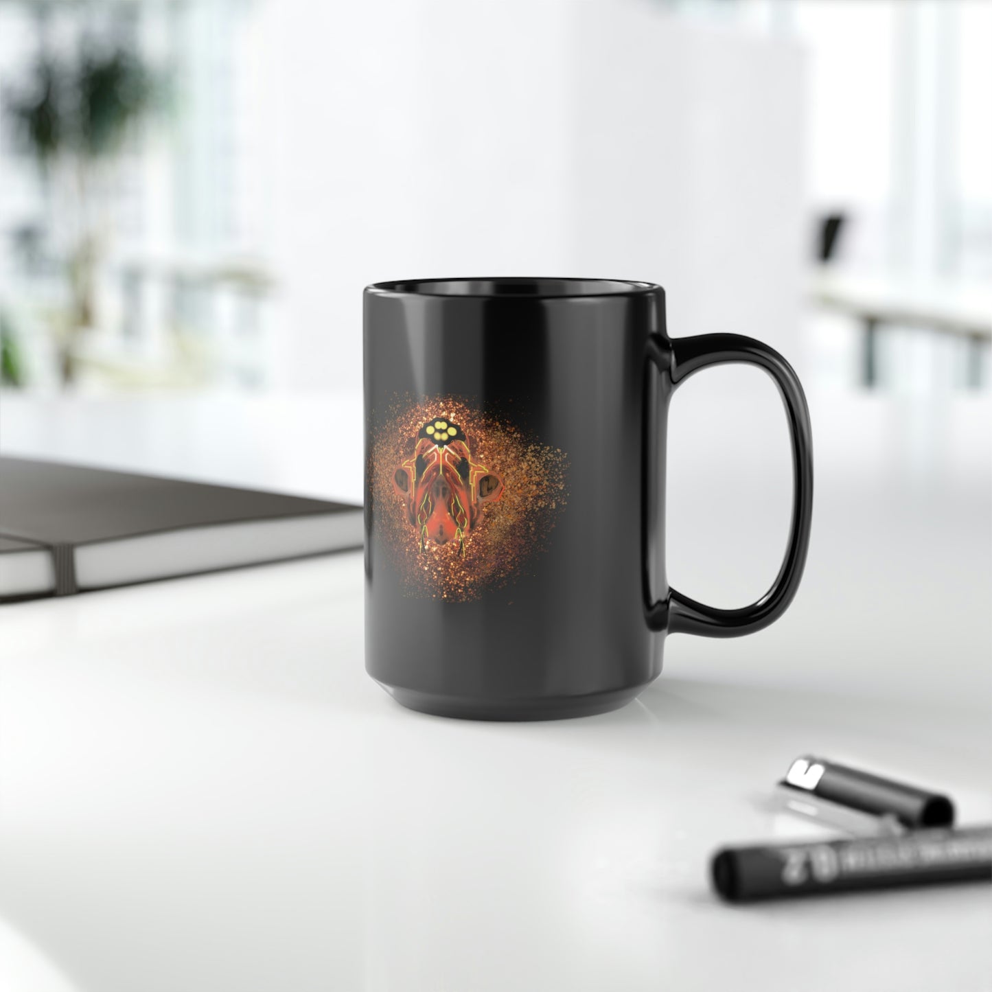 Fused Black Mug, 15oz