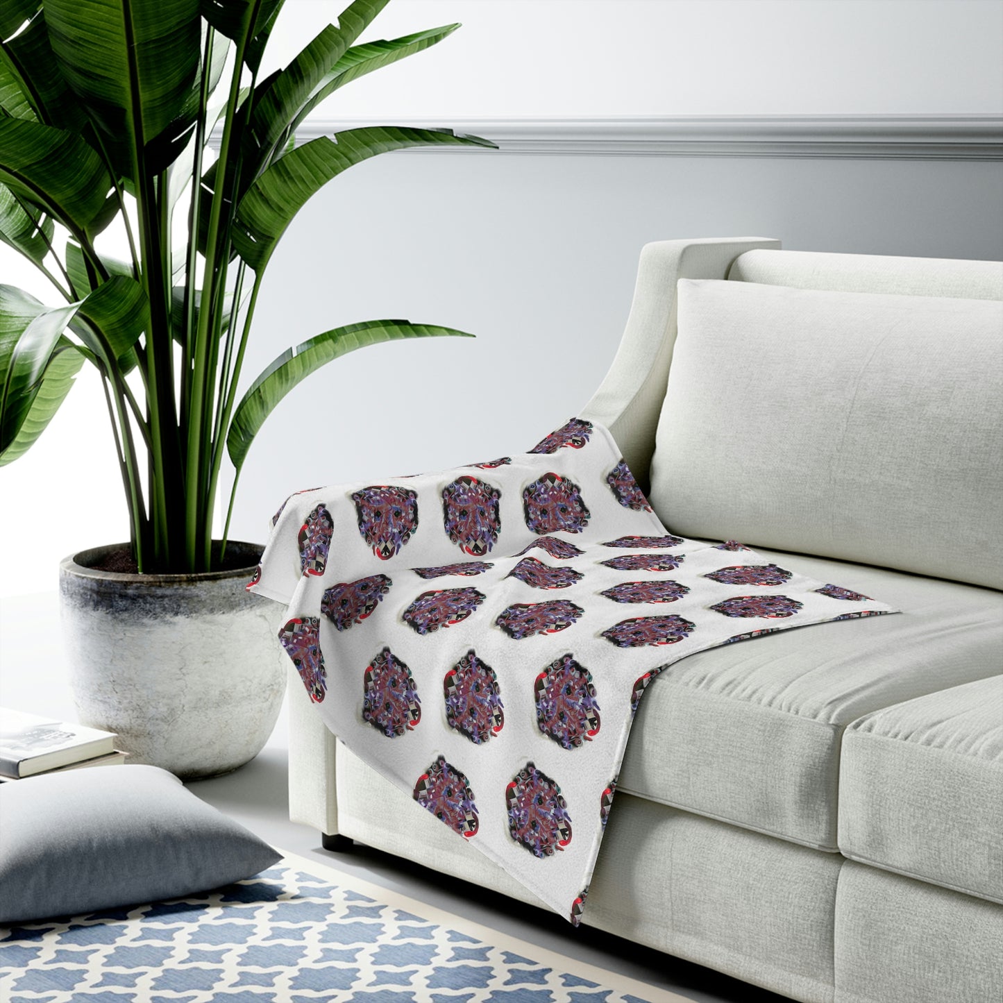 Interfaces Velveteen Plush Blanket