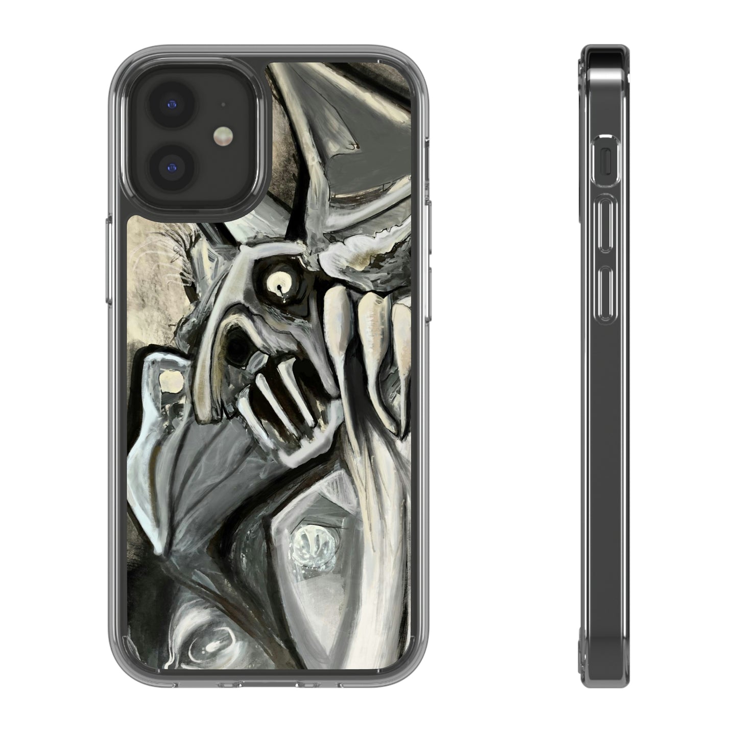 Terrified Clear Phone Case Case for iphone and Samsung