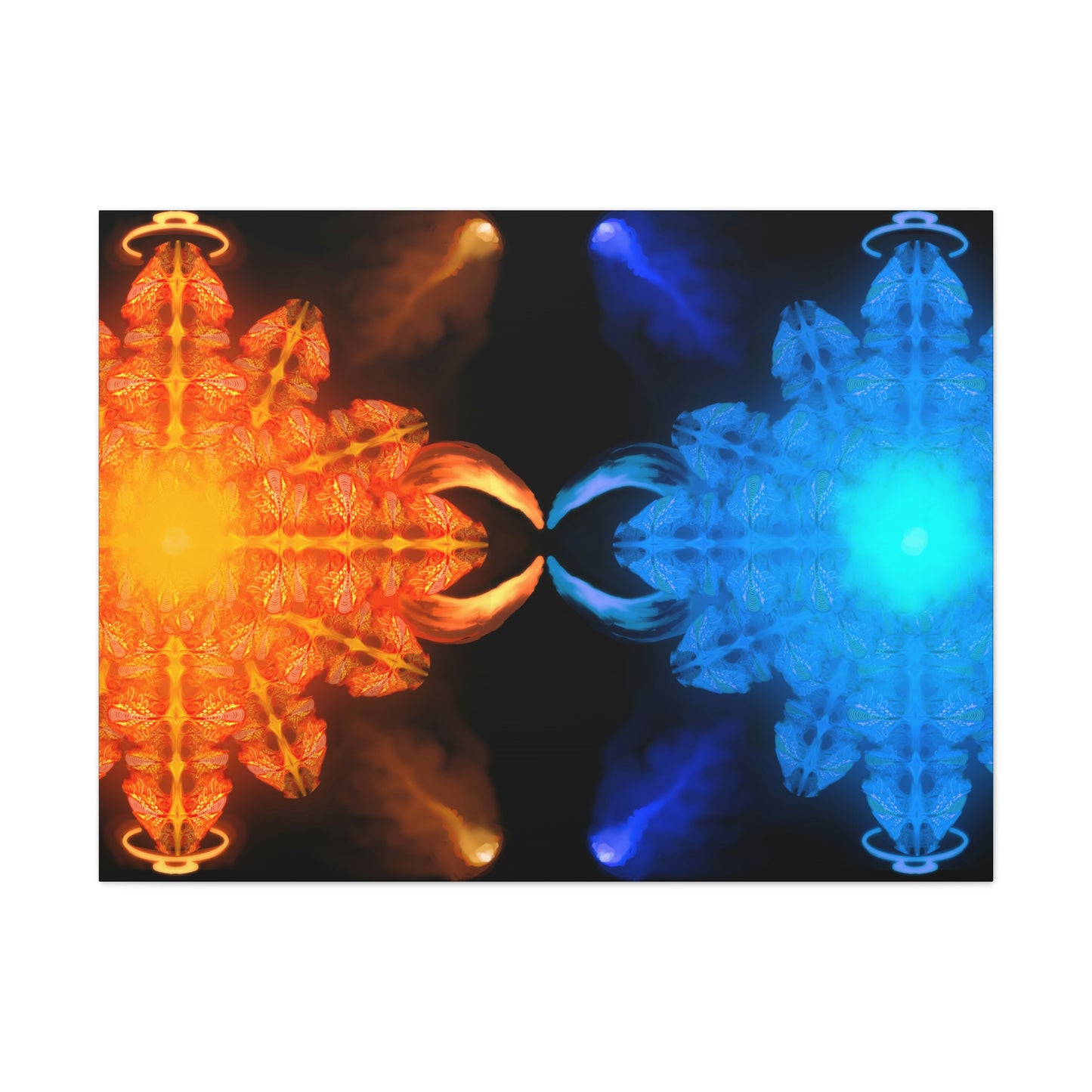 Fire & Ice on Stretched Canvas