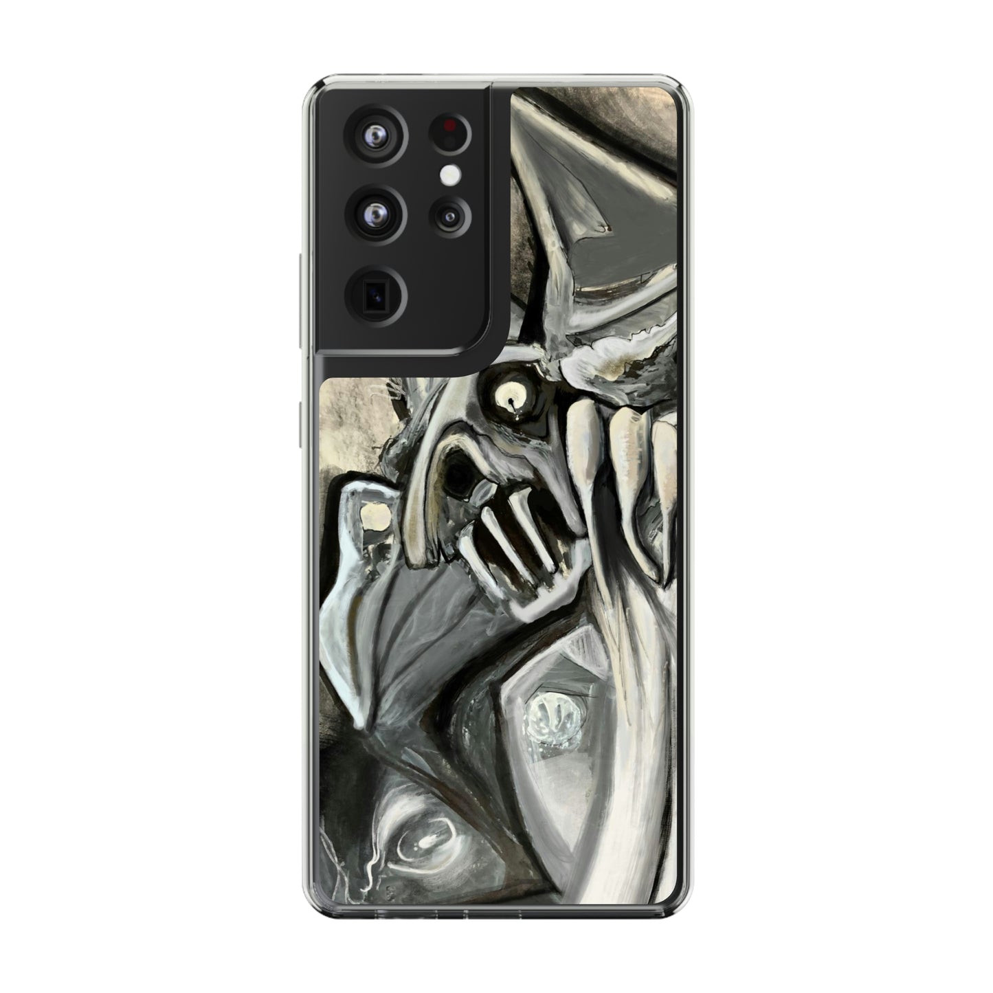 Terrified Clear Phone Case Case for iphone and Samsung