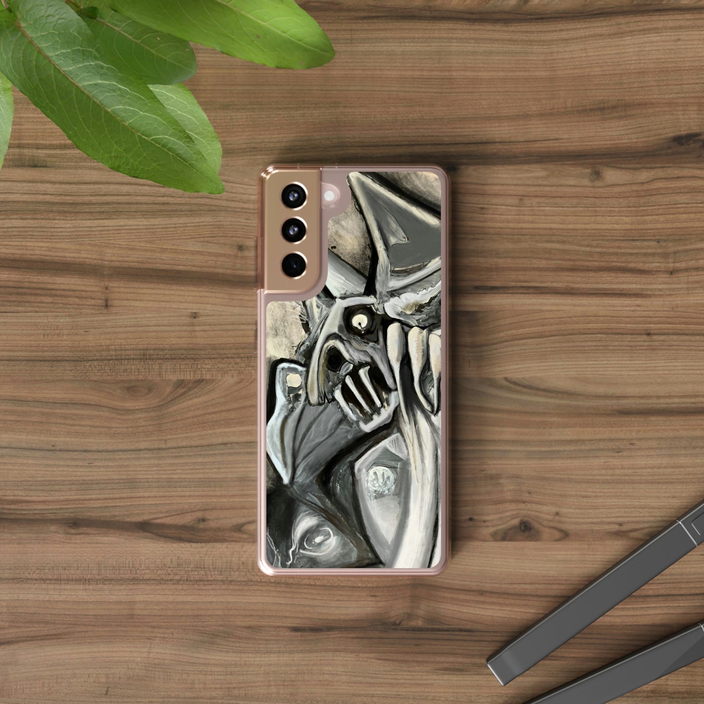 Terrified Clear Phone Case Case for iphone and Samsung
