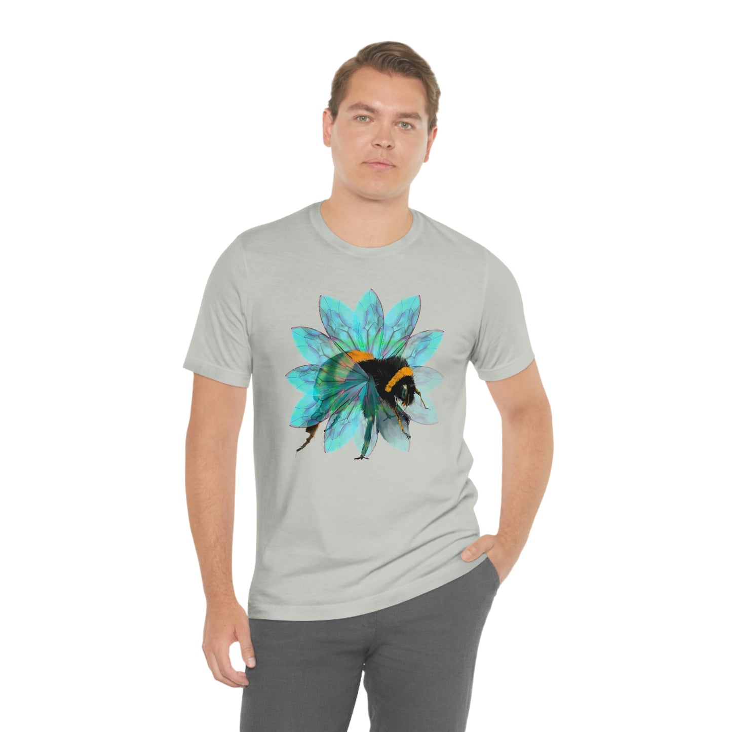 Bee in the Flower Unisex Jersey Short Sleeve Tee