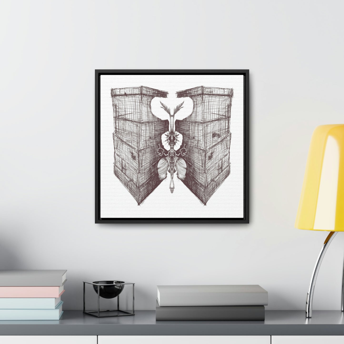 Heavy WIngs Gallery Canvas Wraps Square Frame
