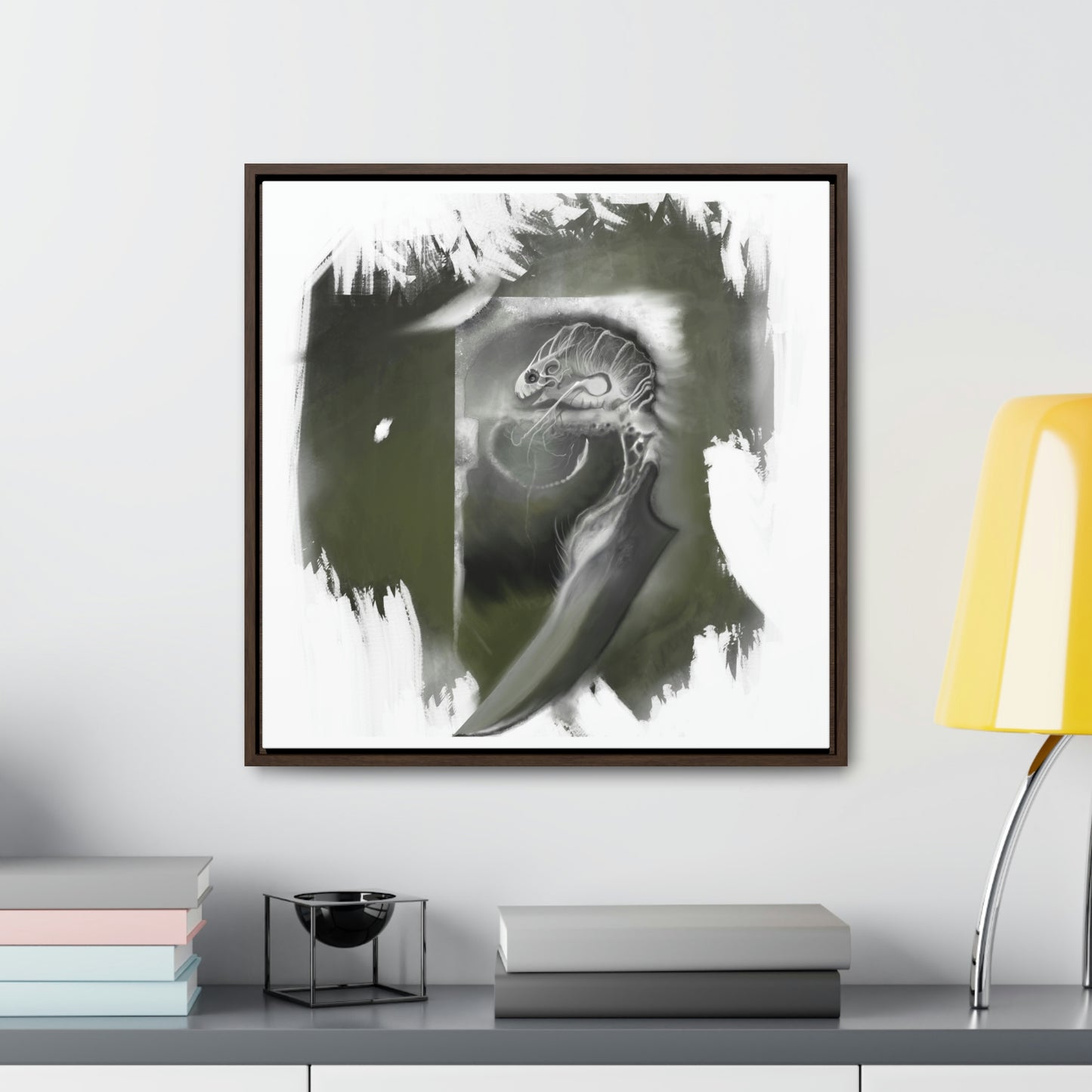 Critter #1 Gallery Canvas Wrap with Square Frame