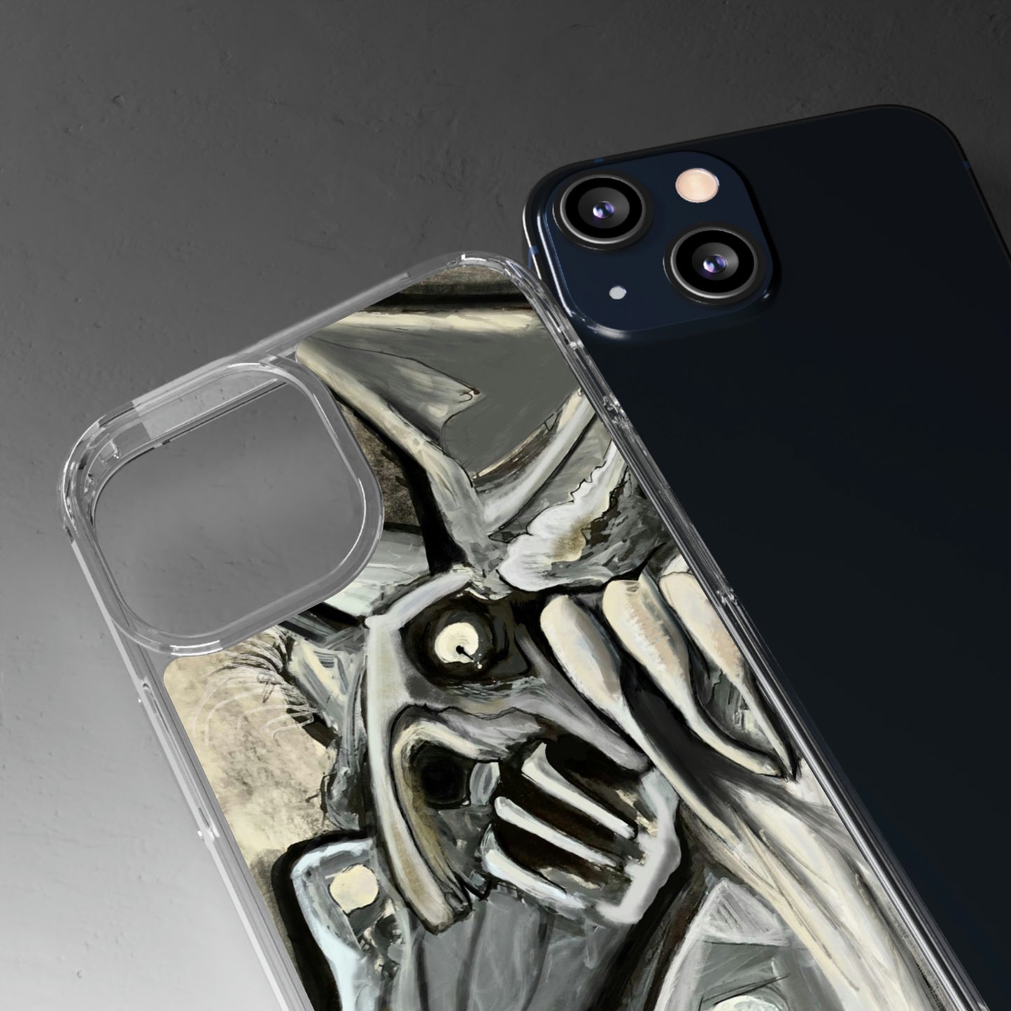 Terrified Clear Phone Case Case for iphone and Samsung