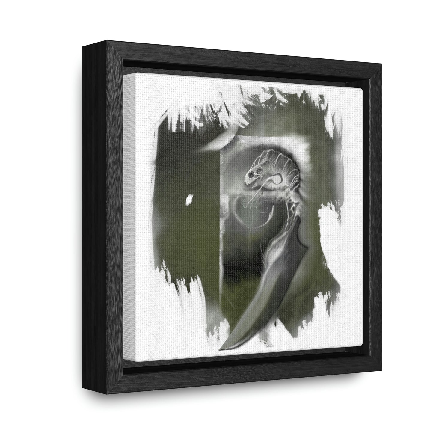 Critter #1 Gallery Canvas Wrap with Square Frame