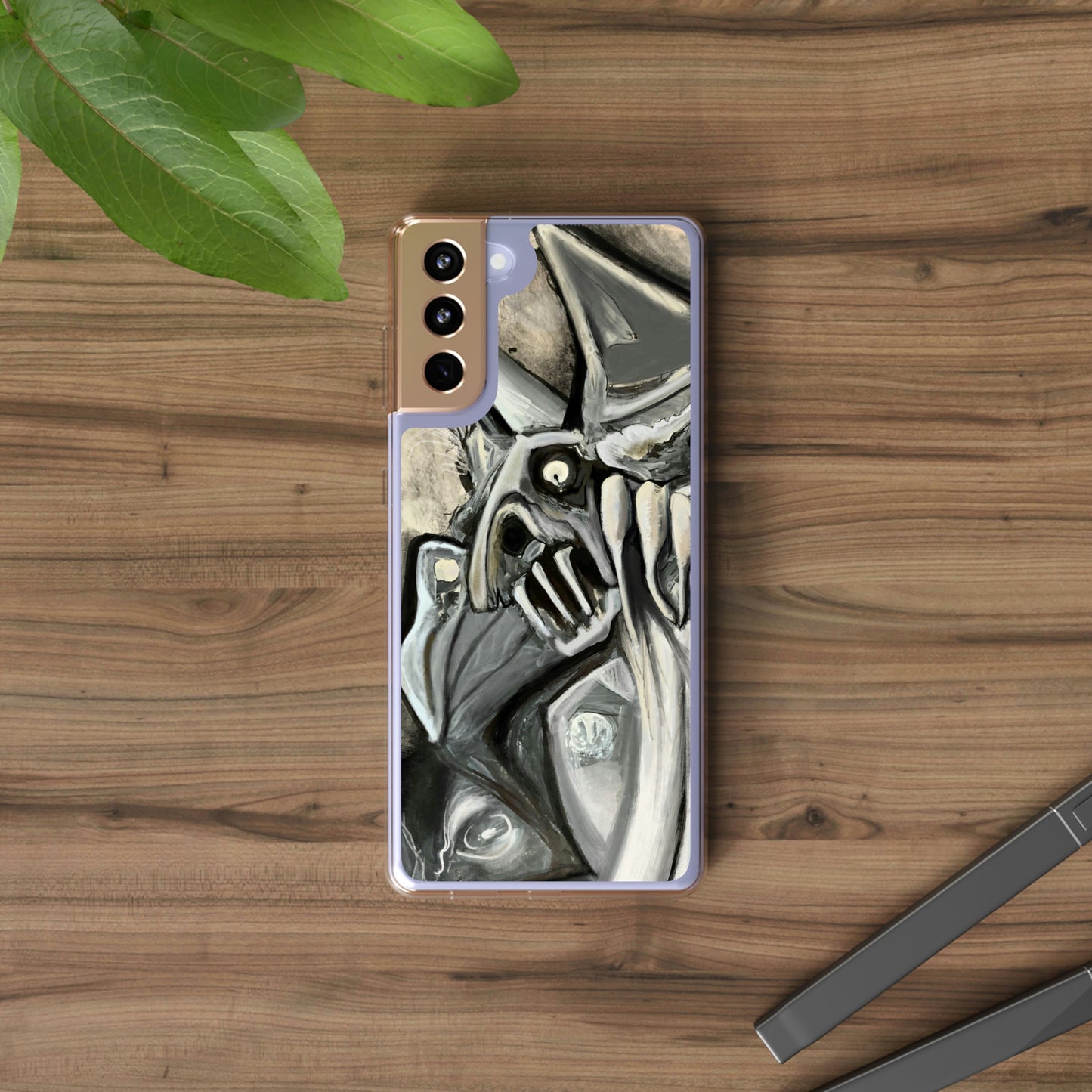 Terrified Clear Phone Case Case for iphone and Samsung