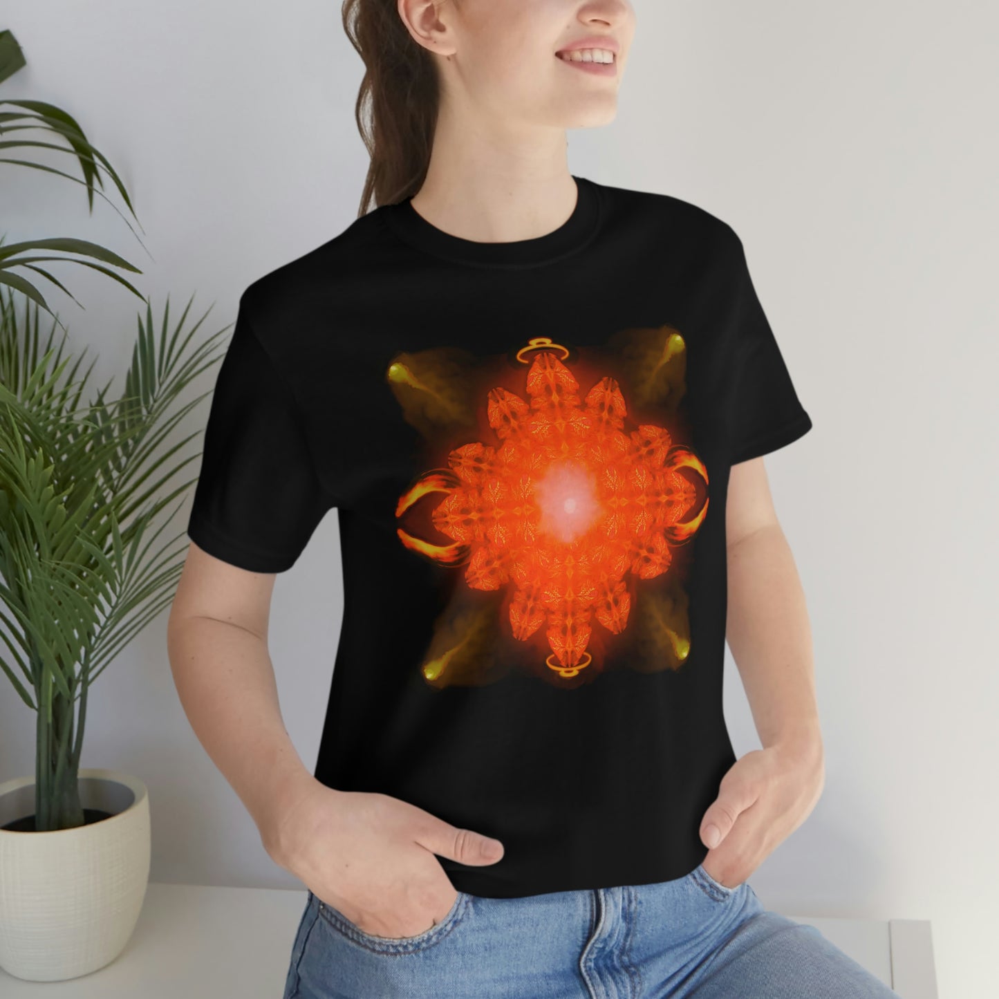 Fire & Ice Front and Back Print Unisex Jersey Short Sleeve Tee