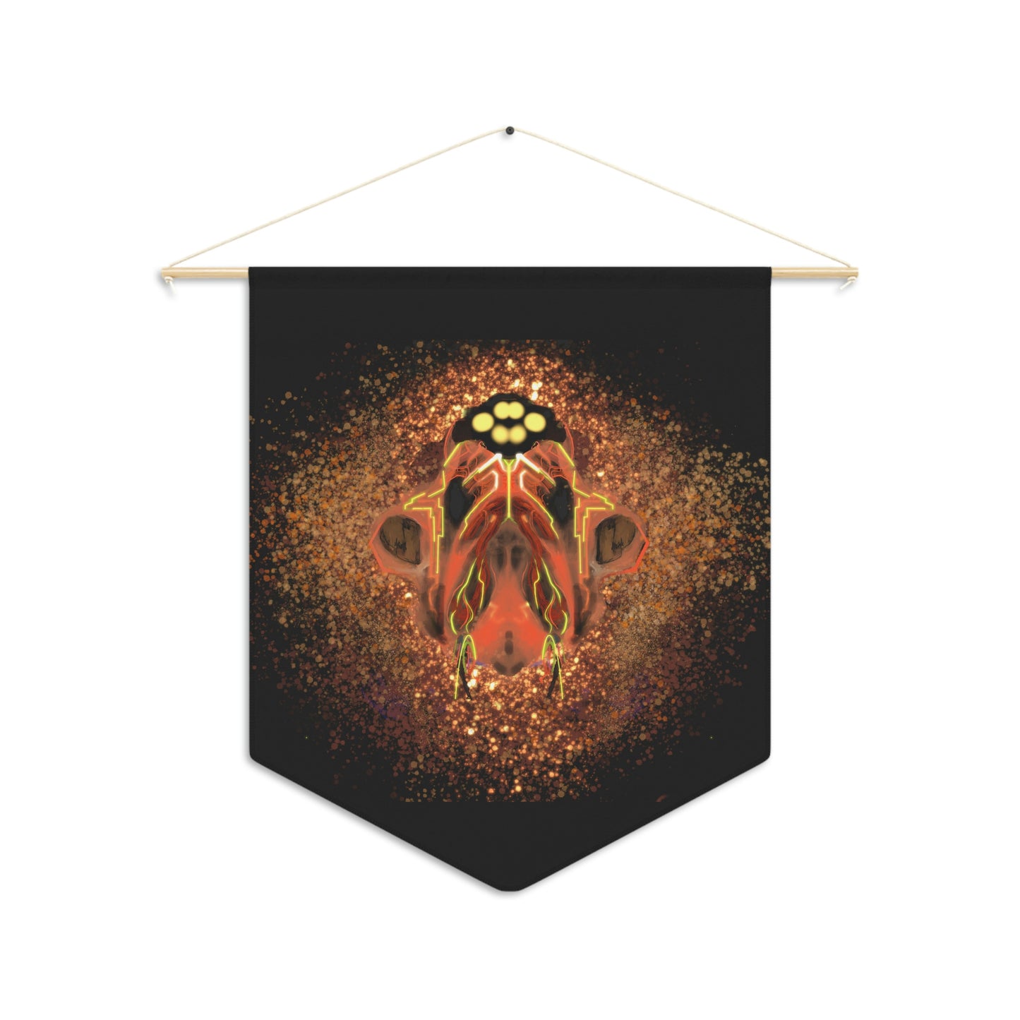 Fused Pennant Wall Hanging