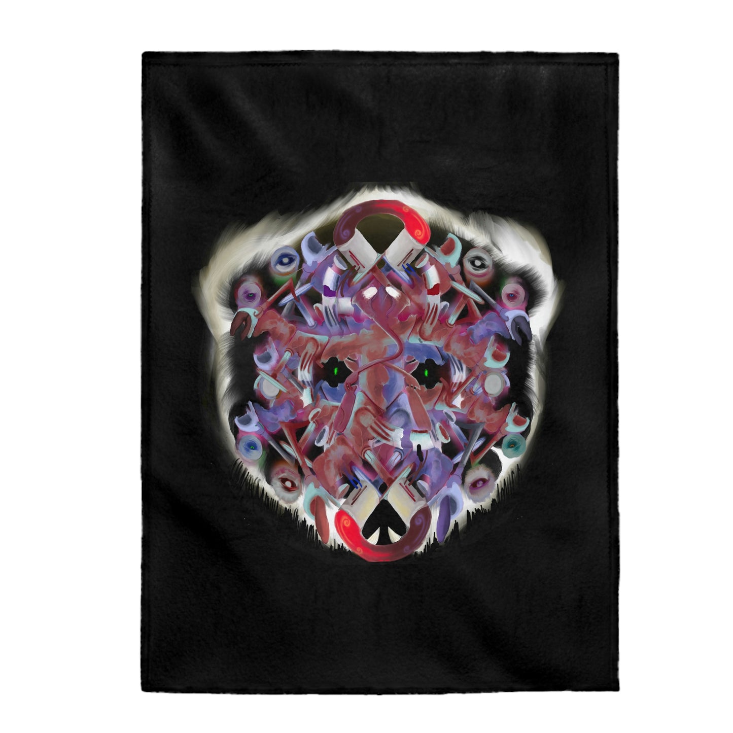 Interfaces Velveteen Plush Blanket