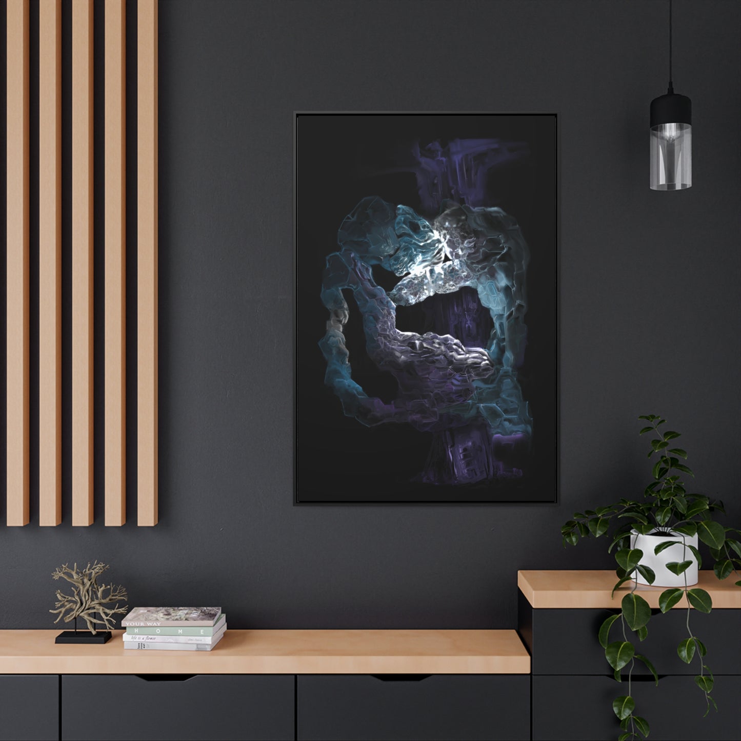 Anomalous Presence Gallery Canvas Wrap in Vertical Frame