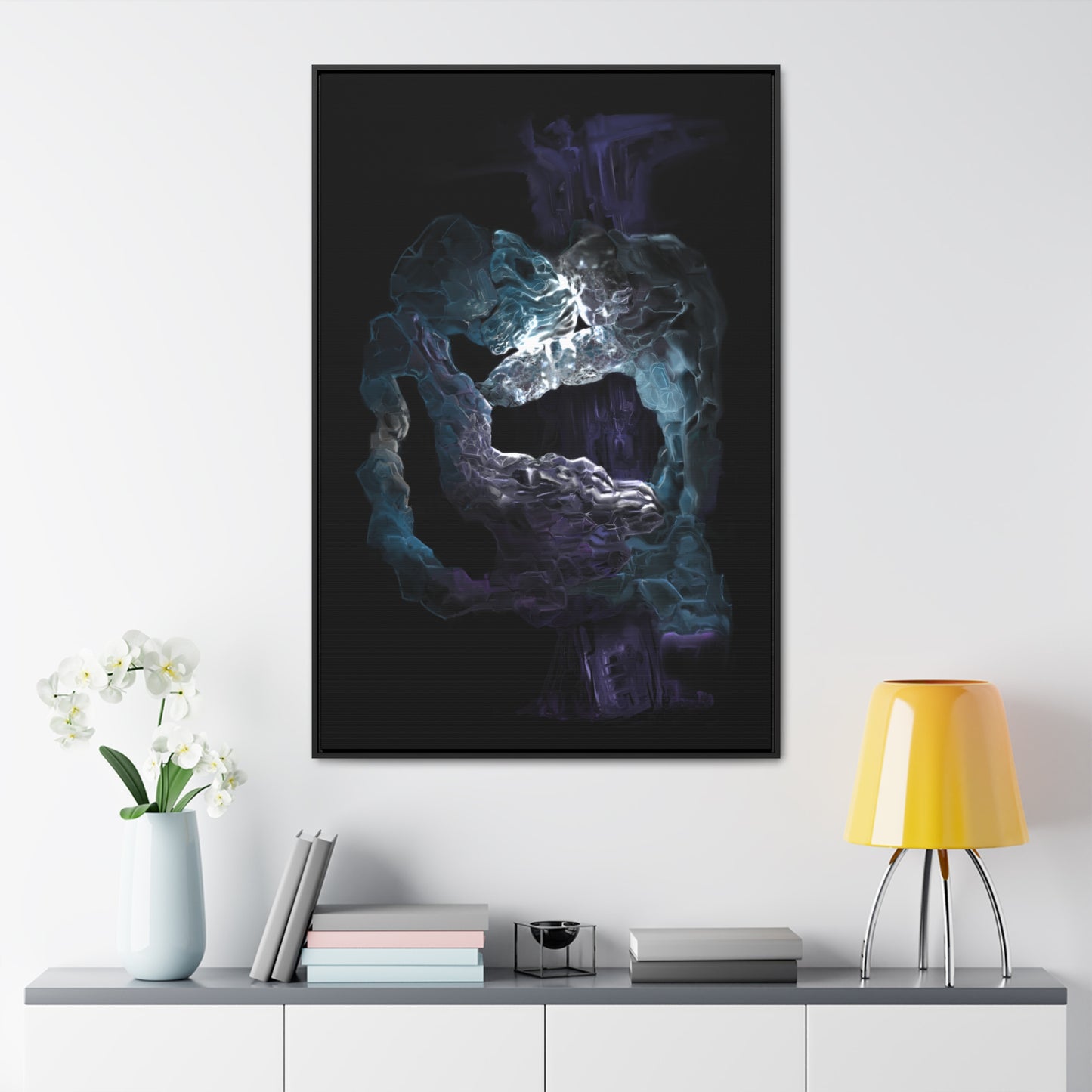Anomalous Presence Gallery Canvas Wrap in Vertical Frame