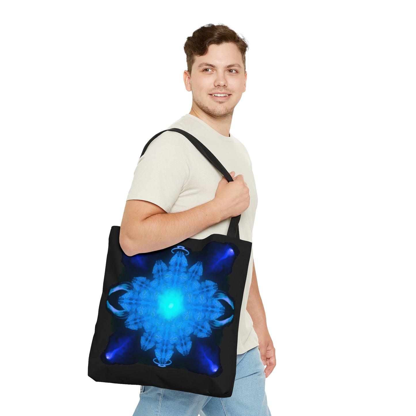 Fire & Ice Burst Tote Bag