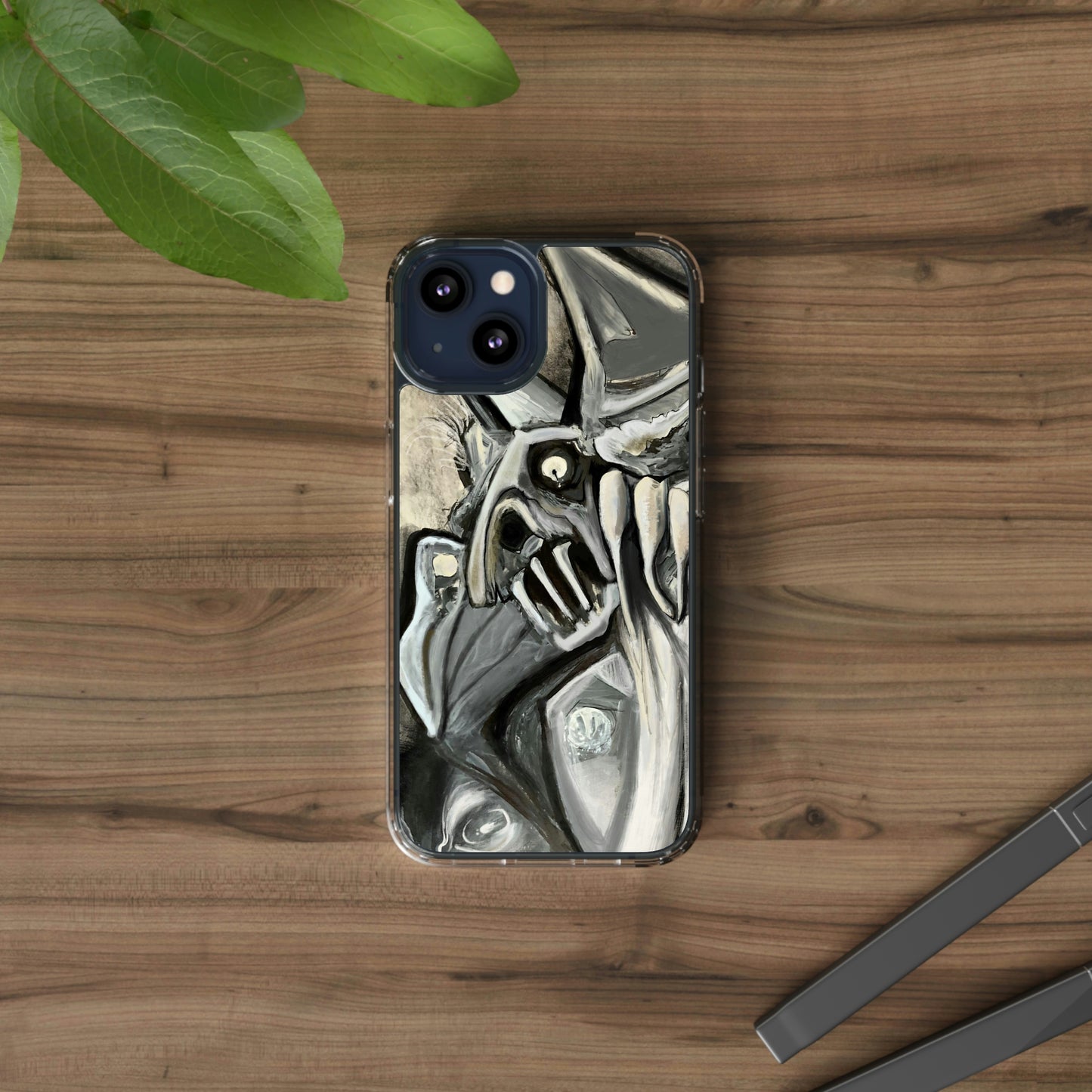 Terrified Clear Phone Case Case for iphone and Samsung