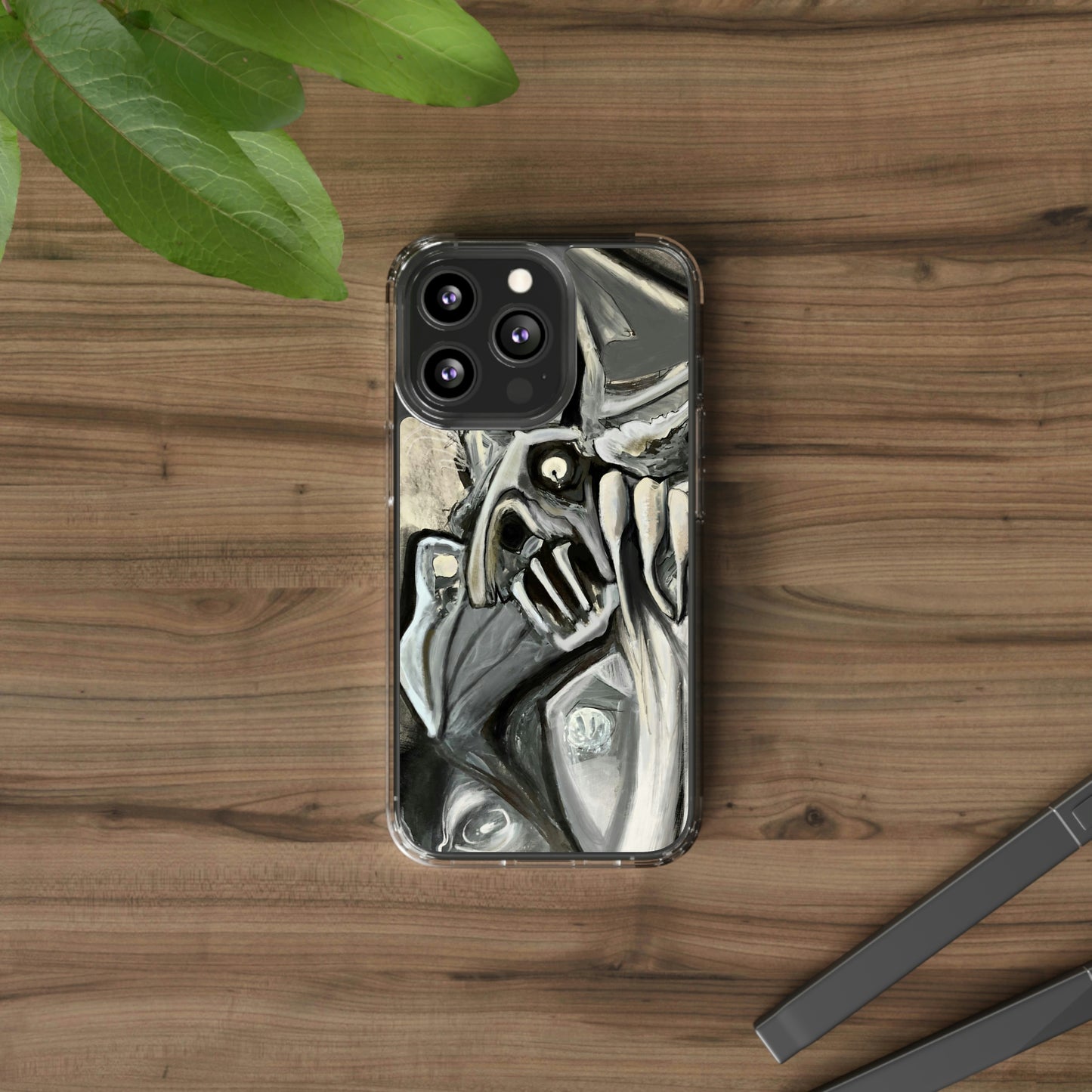 Terrified Clear Phone Case Case for iphone and Samsung