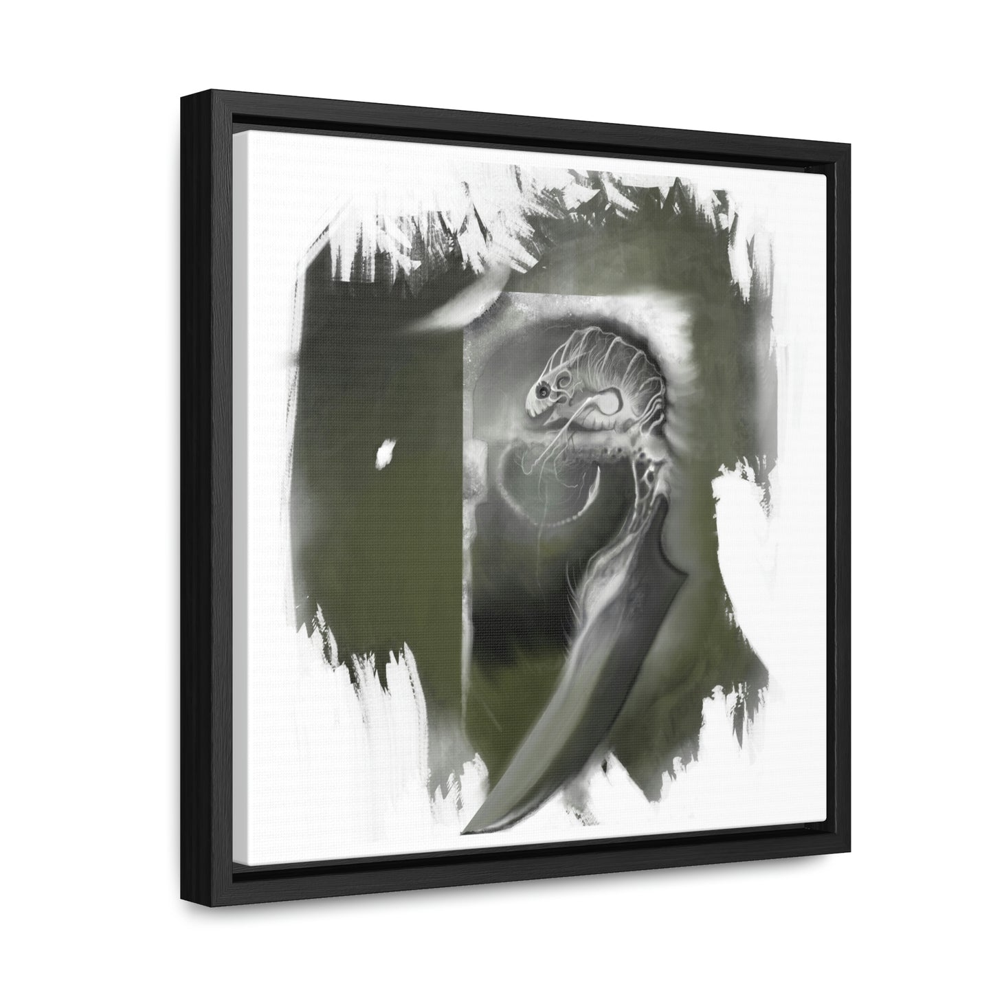 Critter #1 Gallery Canvas Wrap with Square Frame
