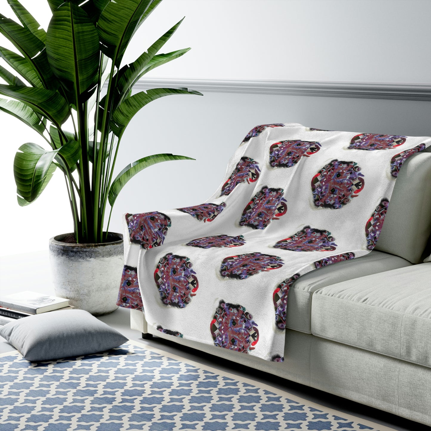 Interfaces Velveteen Plush Blanket