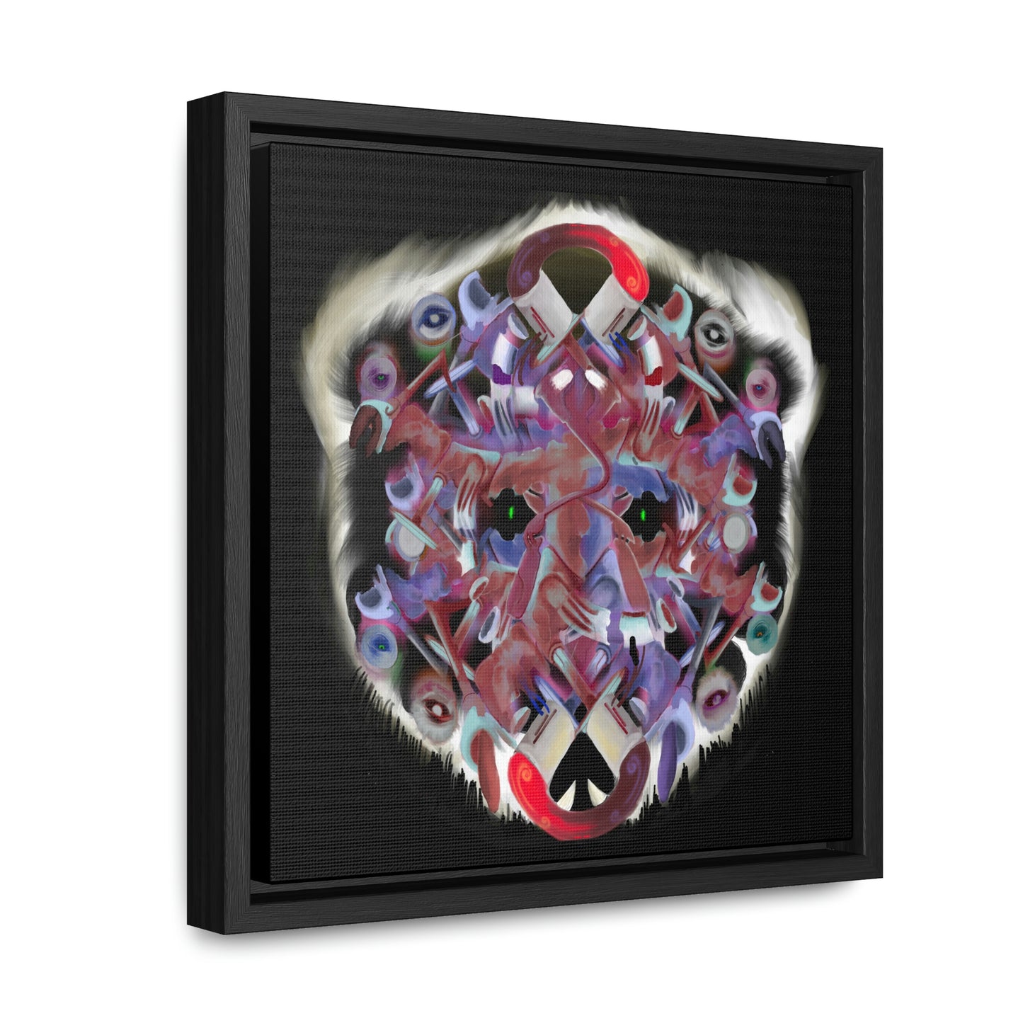 Interfaces Canvas Framed Print | Original Art | Bear Art