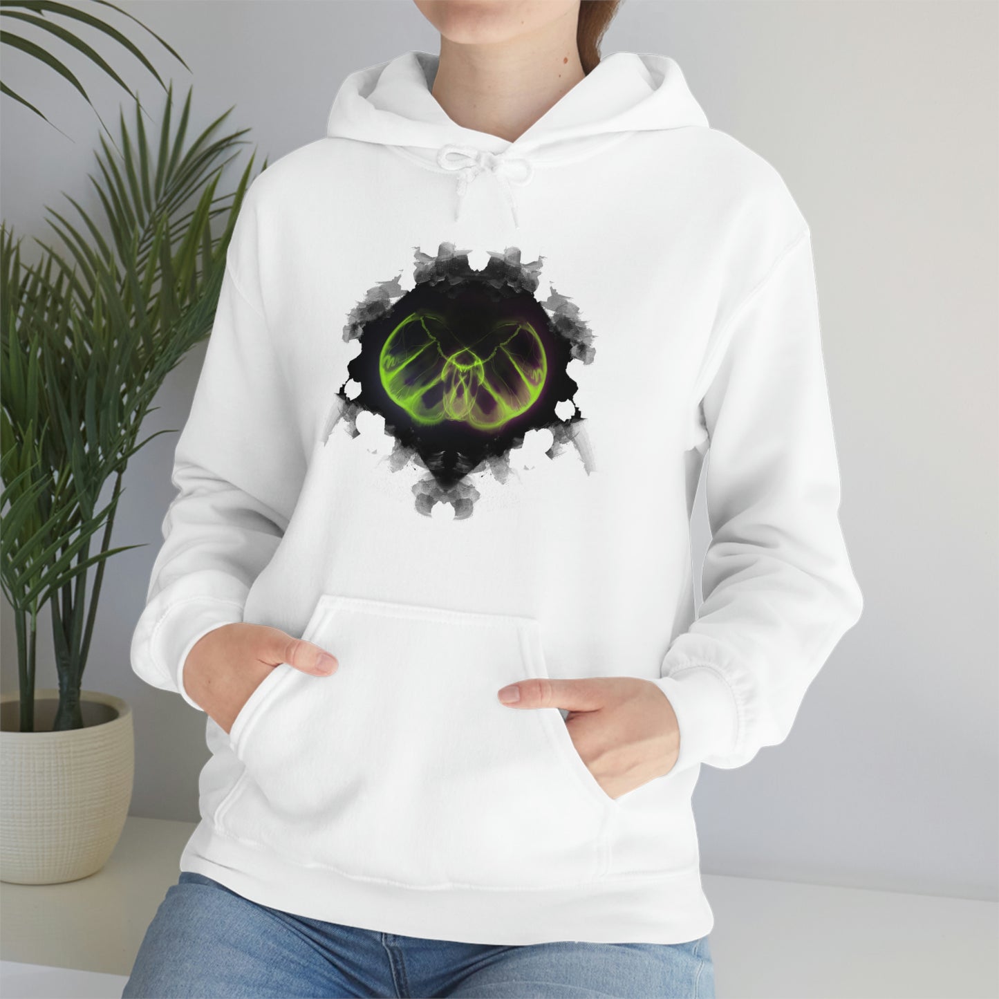 Phantasm Moth Unisex Heavy Blend Hooded Sweatshirt