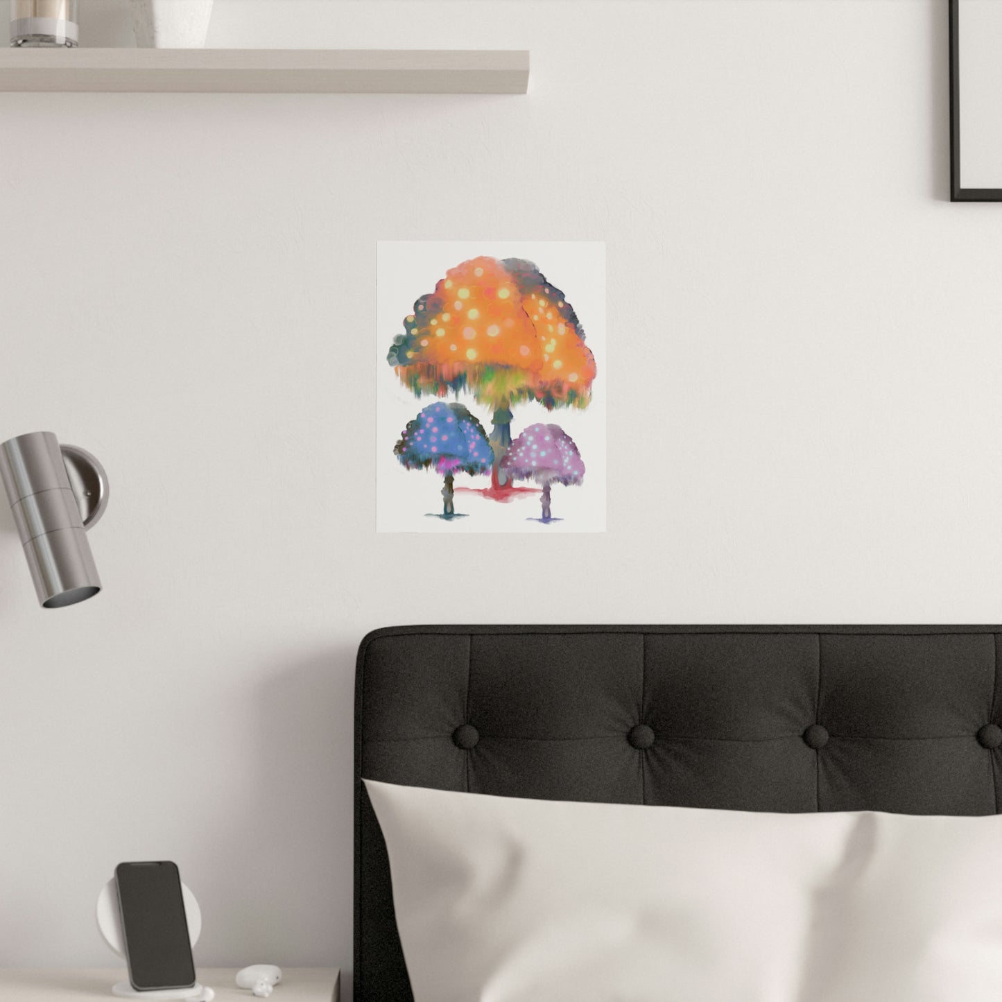 Ghost Fungi Satin Poster